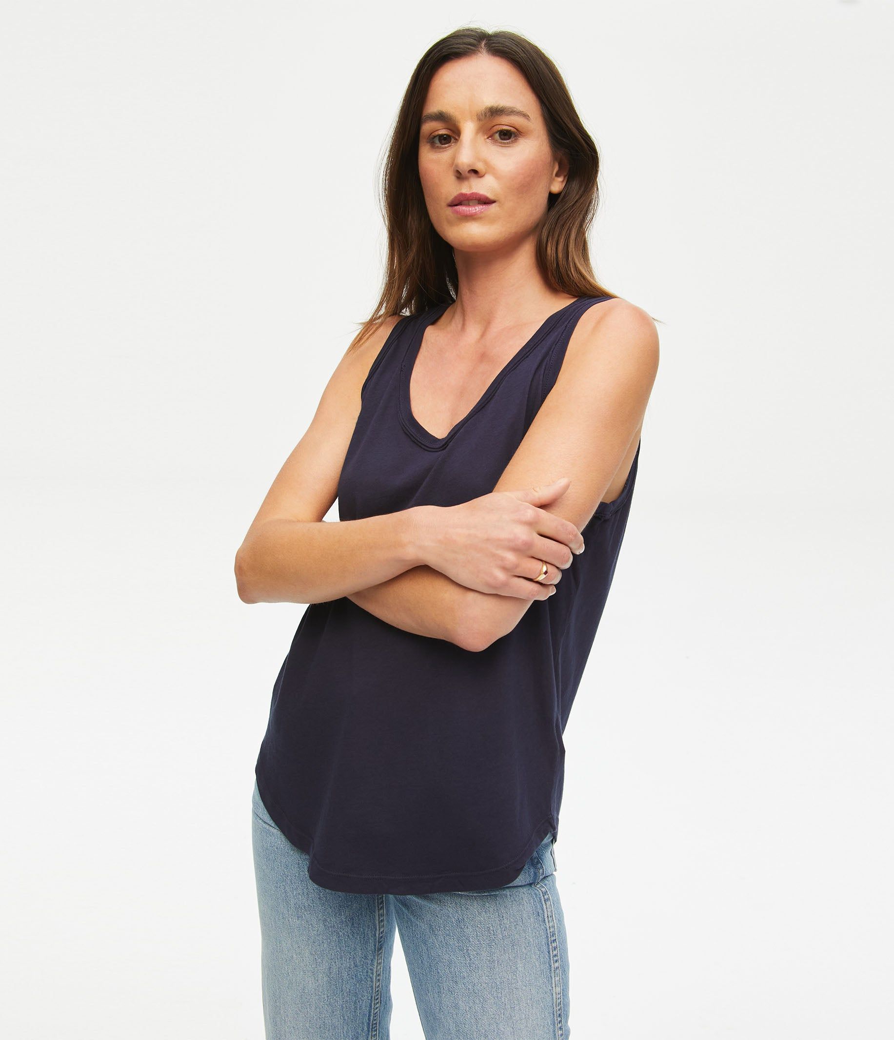 Tori Scoop Neck Tank sold by Michael Stars product image thumbnail 9