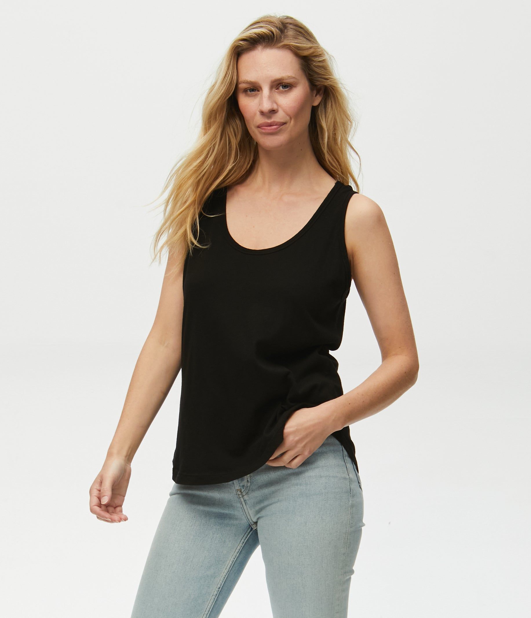 Tori Scoop Neck Tank sold by Michael Stars product image thumbnail 13