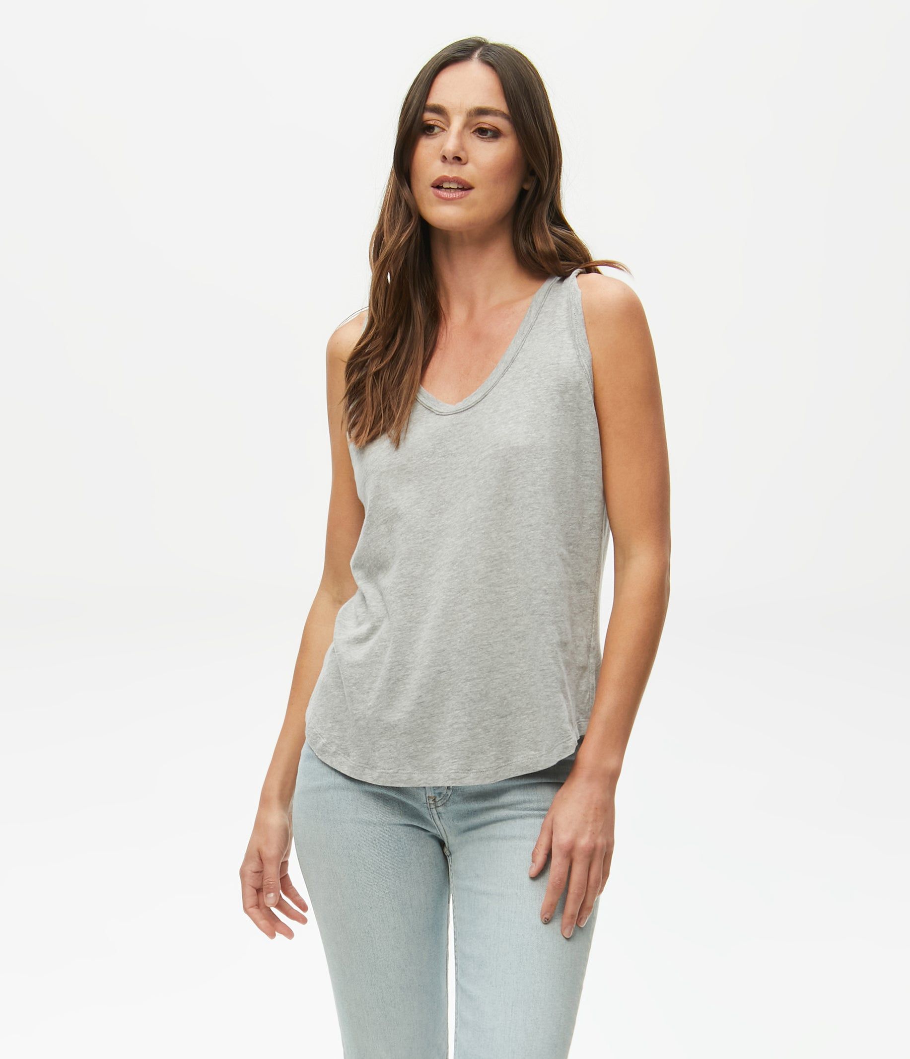 Tori Scoop Neck Tank sold by Michael Stars product image thumbnail 4