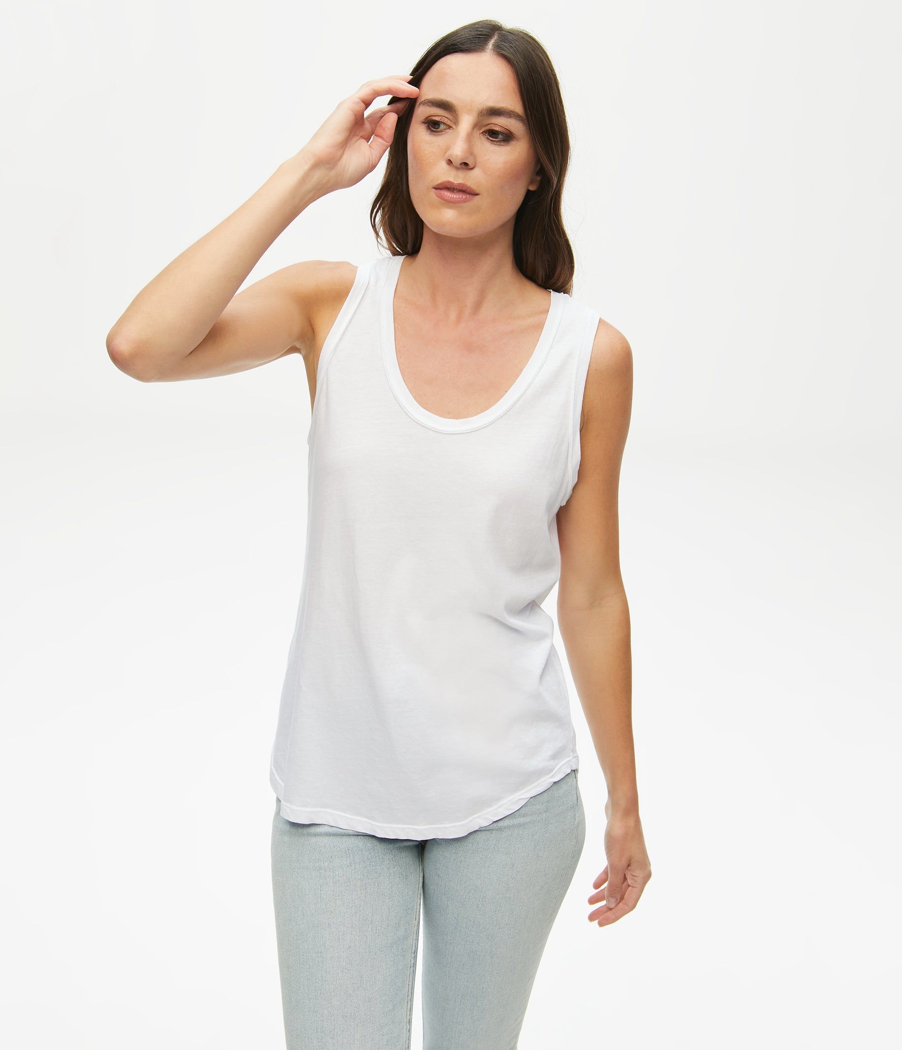 Tori Scoop Neck Tank sold by Michael Stars product image thumbnail 6