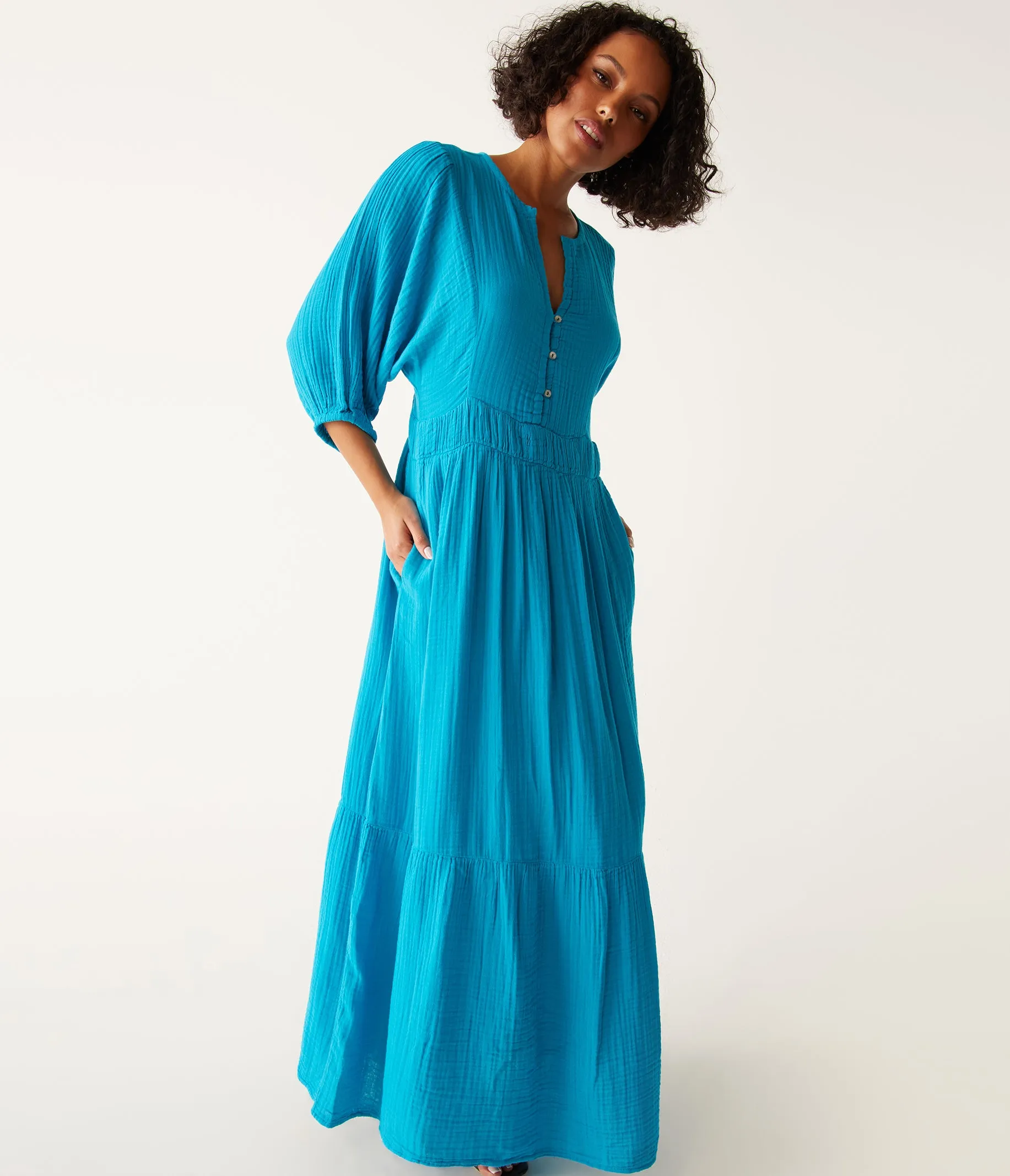 Felicity Gauze Maxi Dress sold by Michael Stars