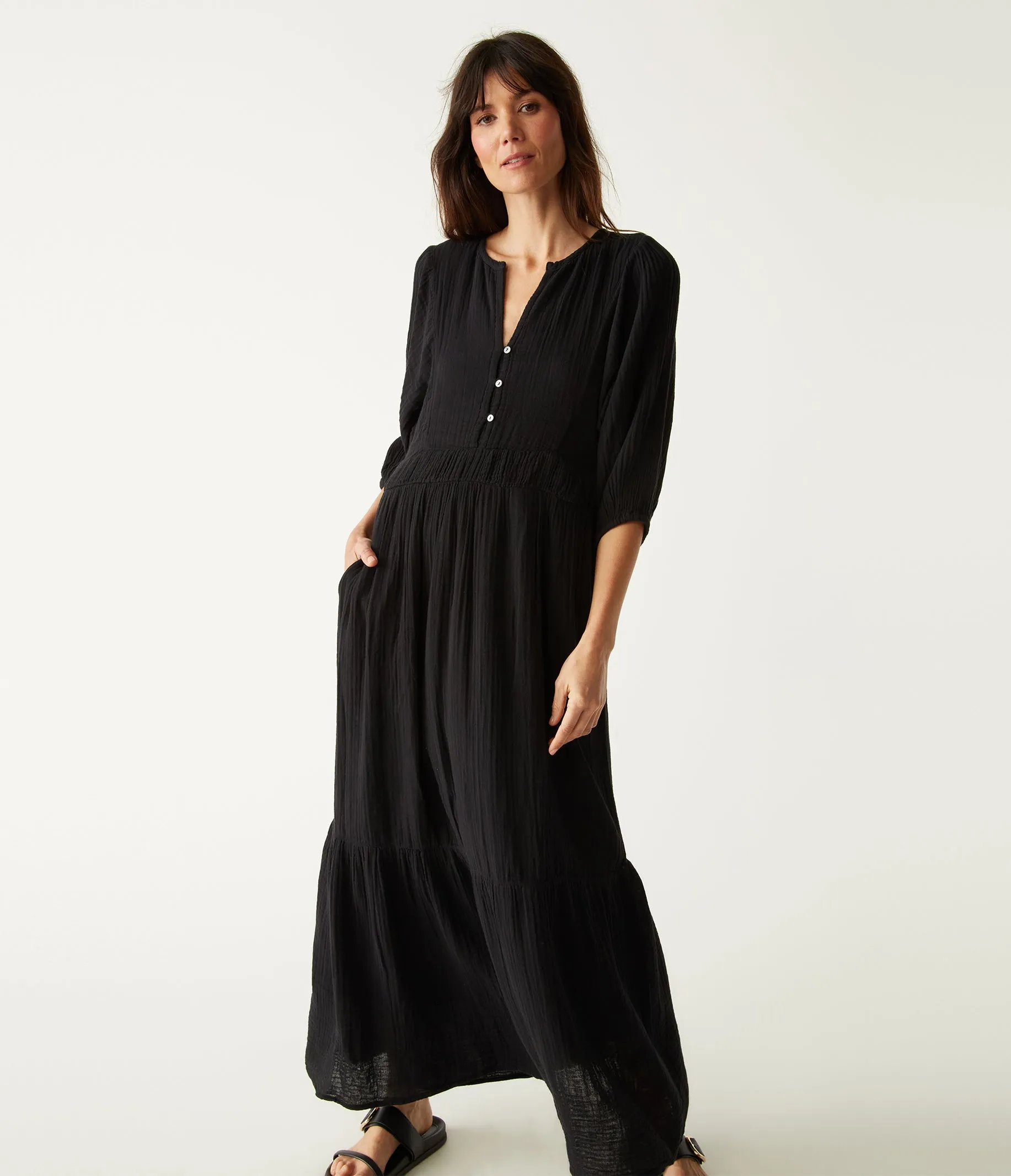 Felicity Gauze Maxi Dress sold by Michael Stars product image thumbnail 5