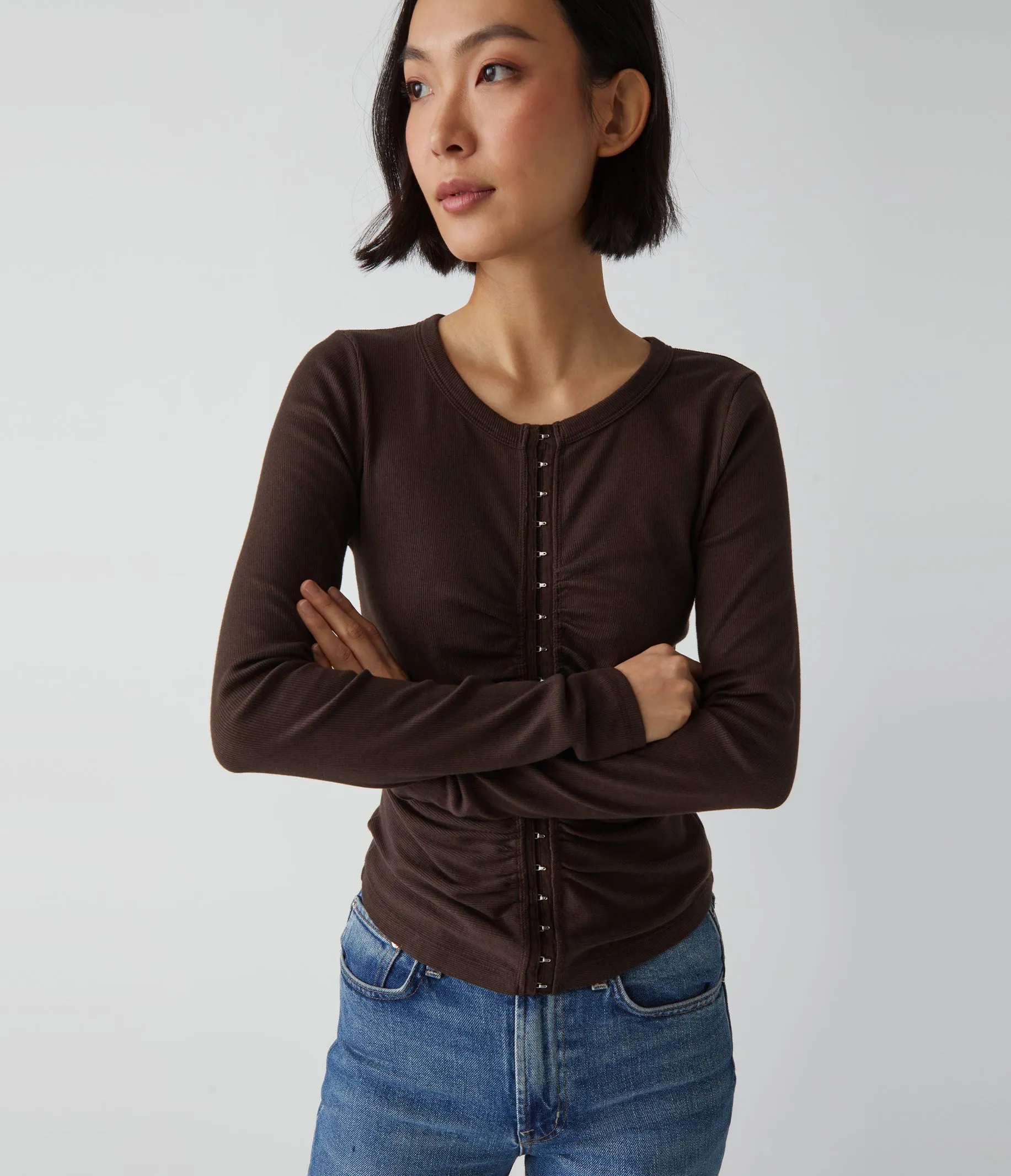 Minka Hook and Eye Tee sold by Michael Stars product image thumbnail 5