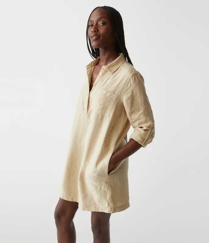 Eleanor Linen Shirt Dress sold by Michael Stars