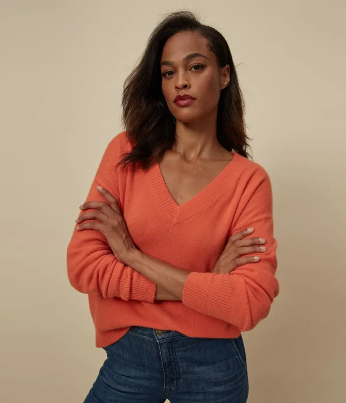 Gemma V-Neck Cashmere Sweater sold by Michael Stars