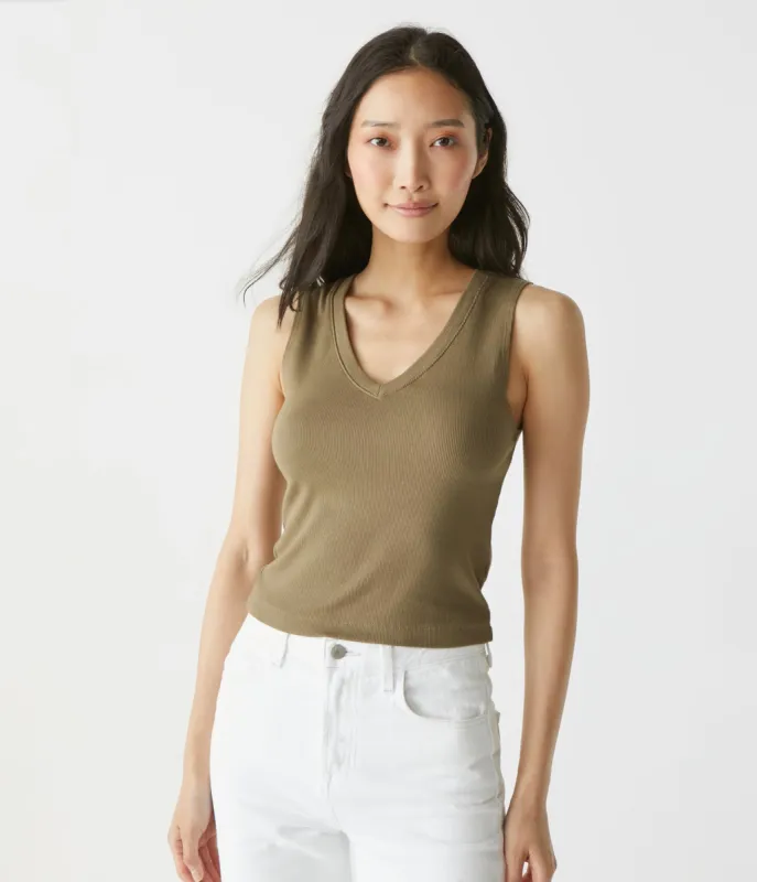Max Ribbed Cropped Tank sold by Michael Stars