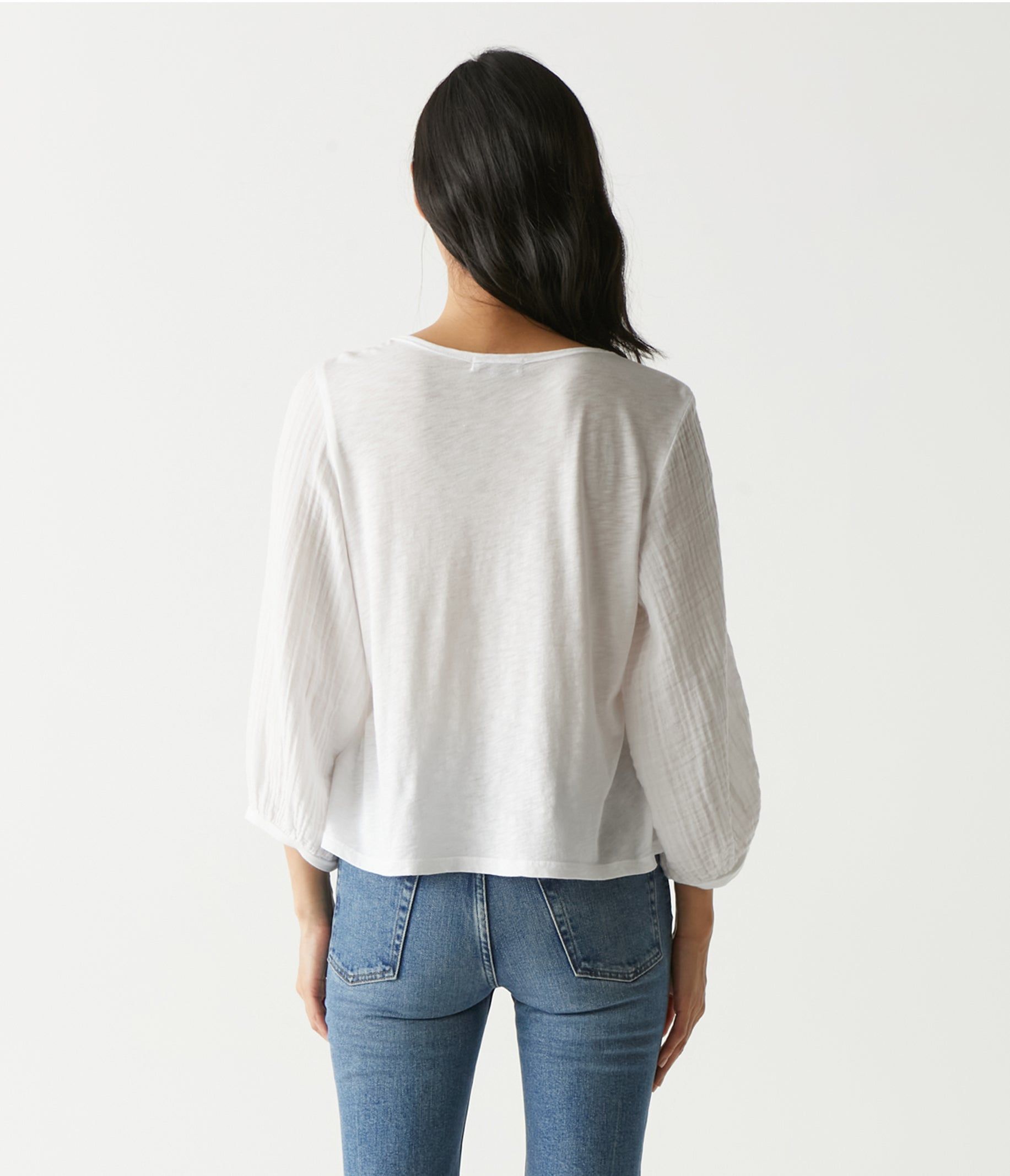 Iliana Fabric Mixed Top sold by Michael Stars product image thumbnail 4