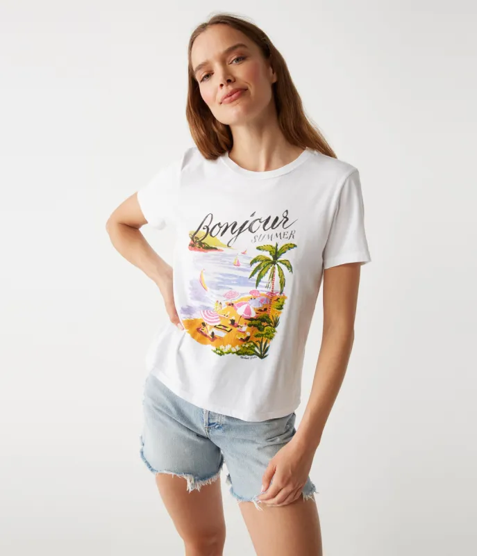 Bonjour Graphic Tee sold by Michael Stars