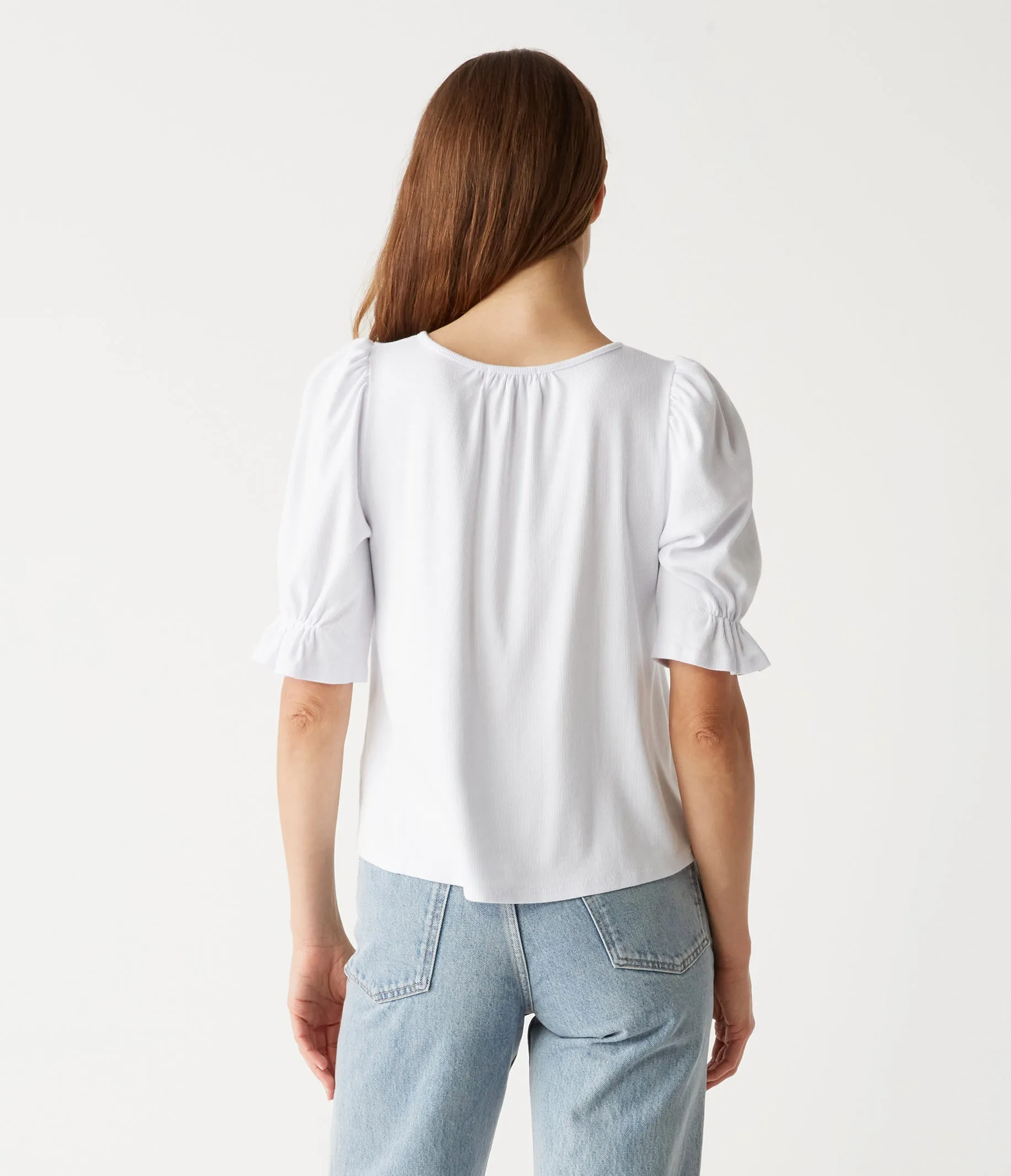 Gillian Split Neck Tee sold by Michael Stars product image thumbnail 4