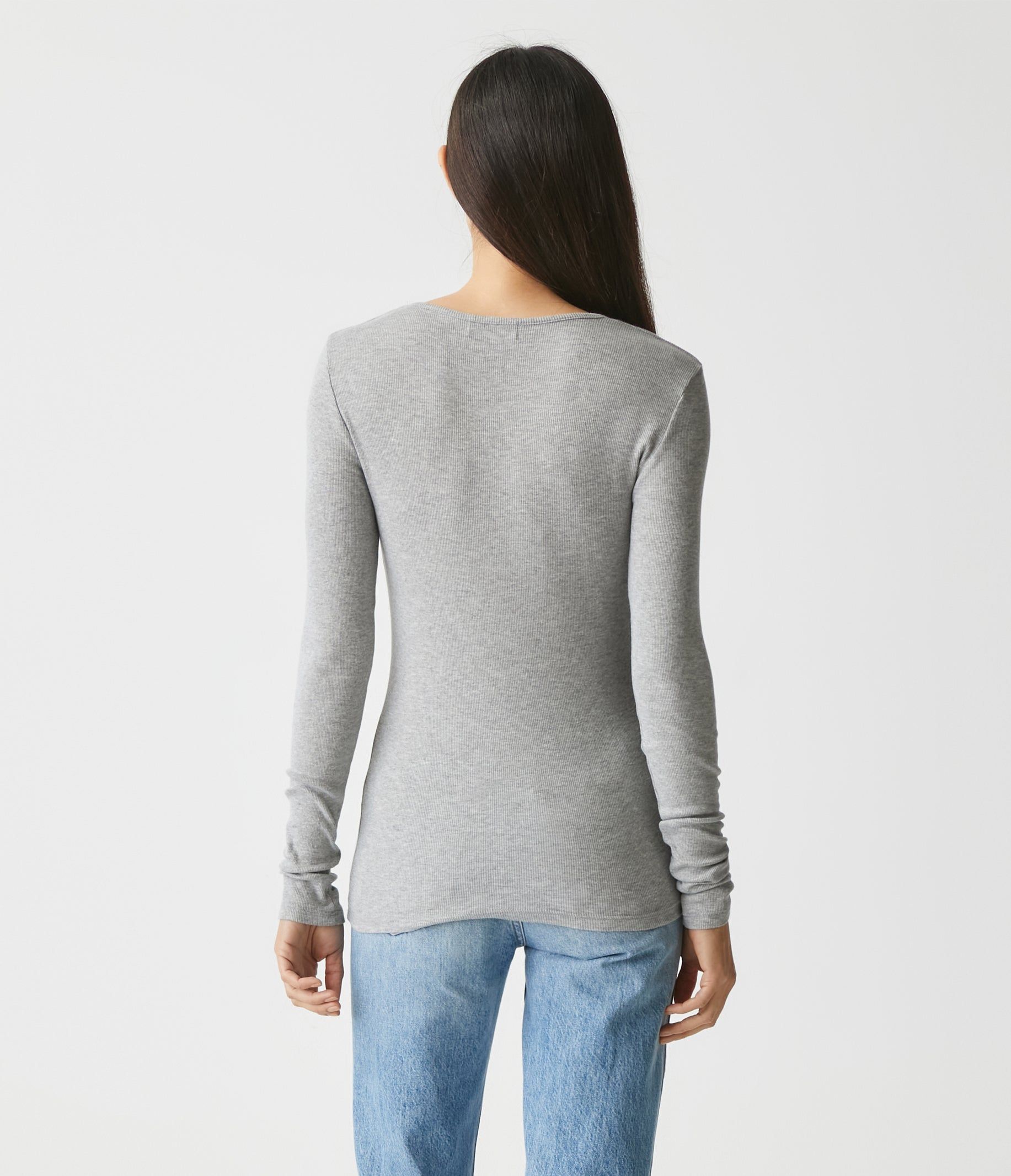 Rachel Ribbed Tee sold by Michael Stars product image thumbnail 4