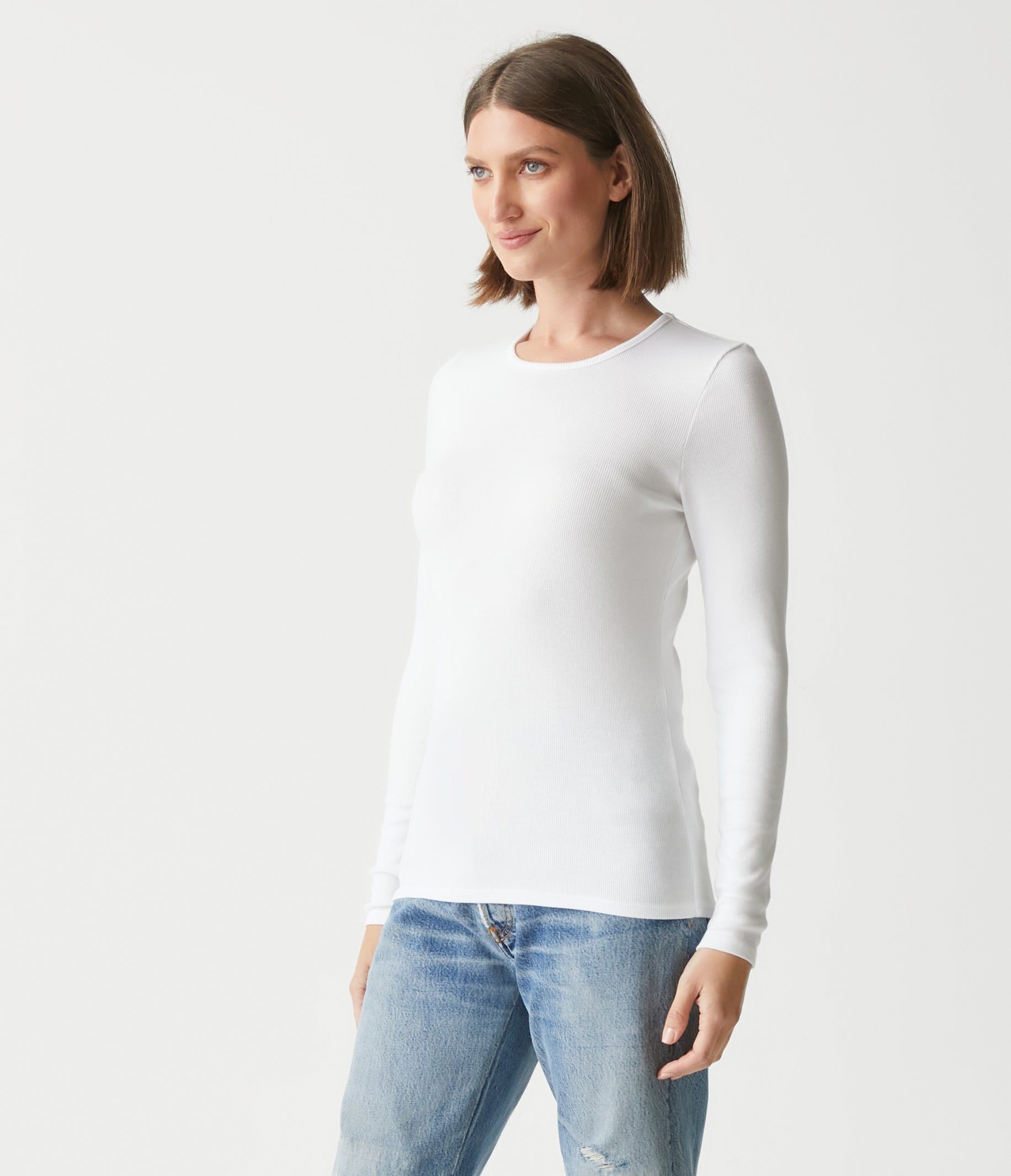 Rachel Ribbed Tee sold by Michael Stars product image thumbnail 11