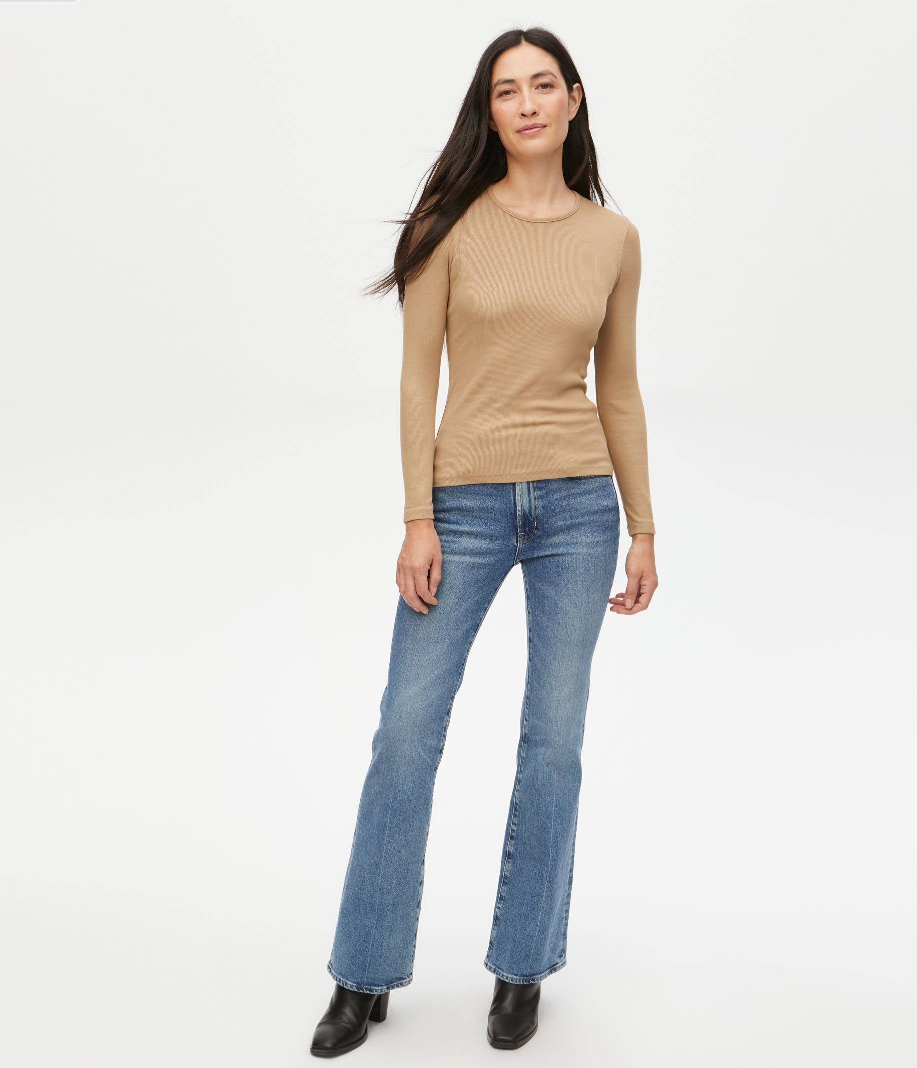 Rachel Ribbed Tee sold by Michael Stars product image thumbnail 17