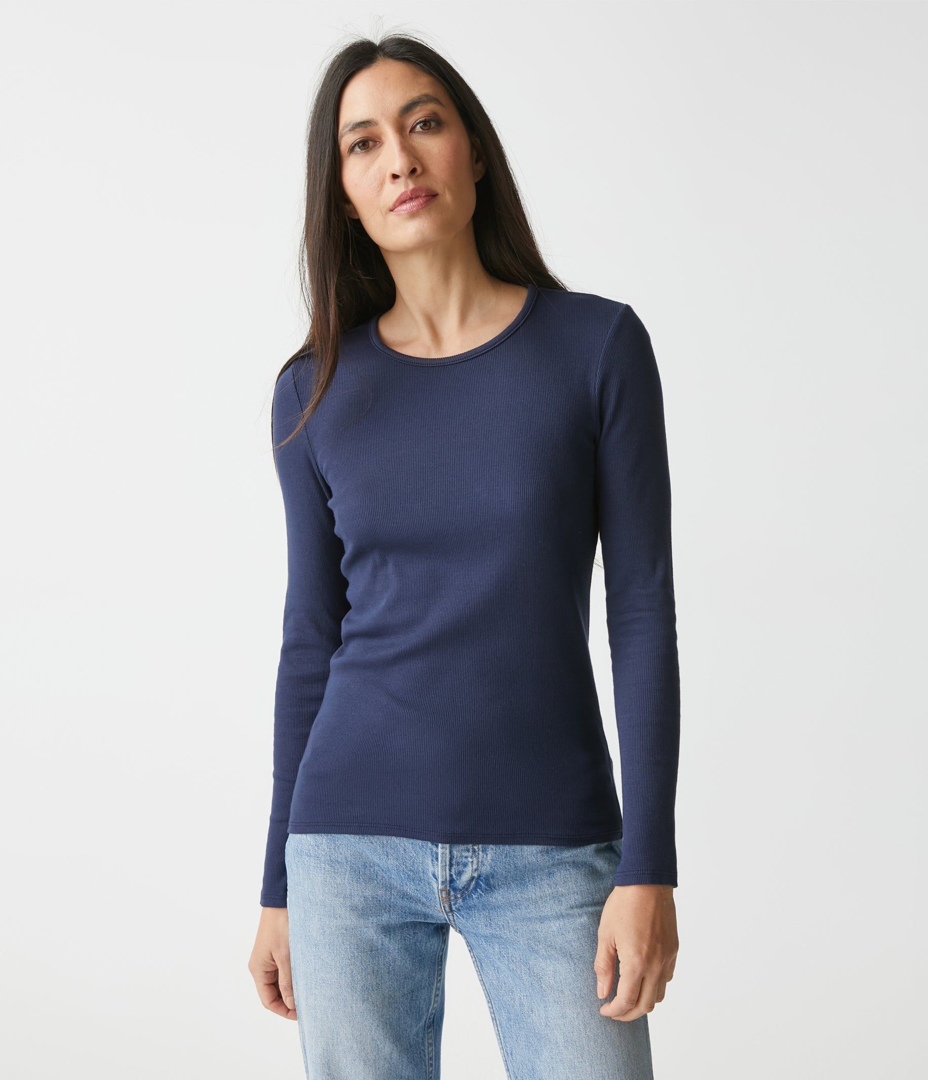 Rachel Ribbed Tee sold by Michael Stars product image thumbnail 19