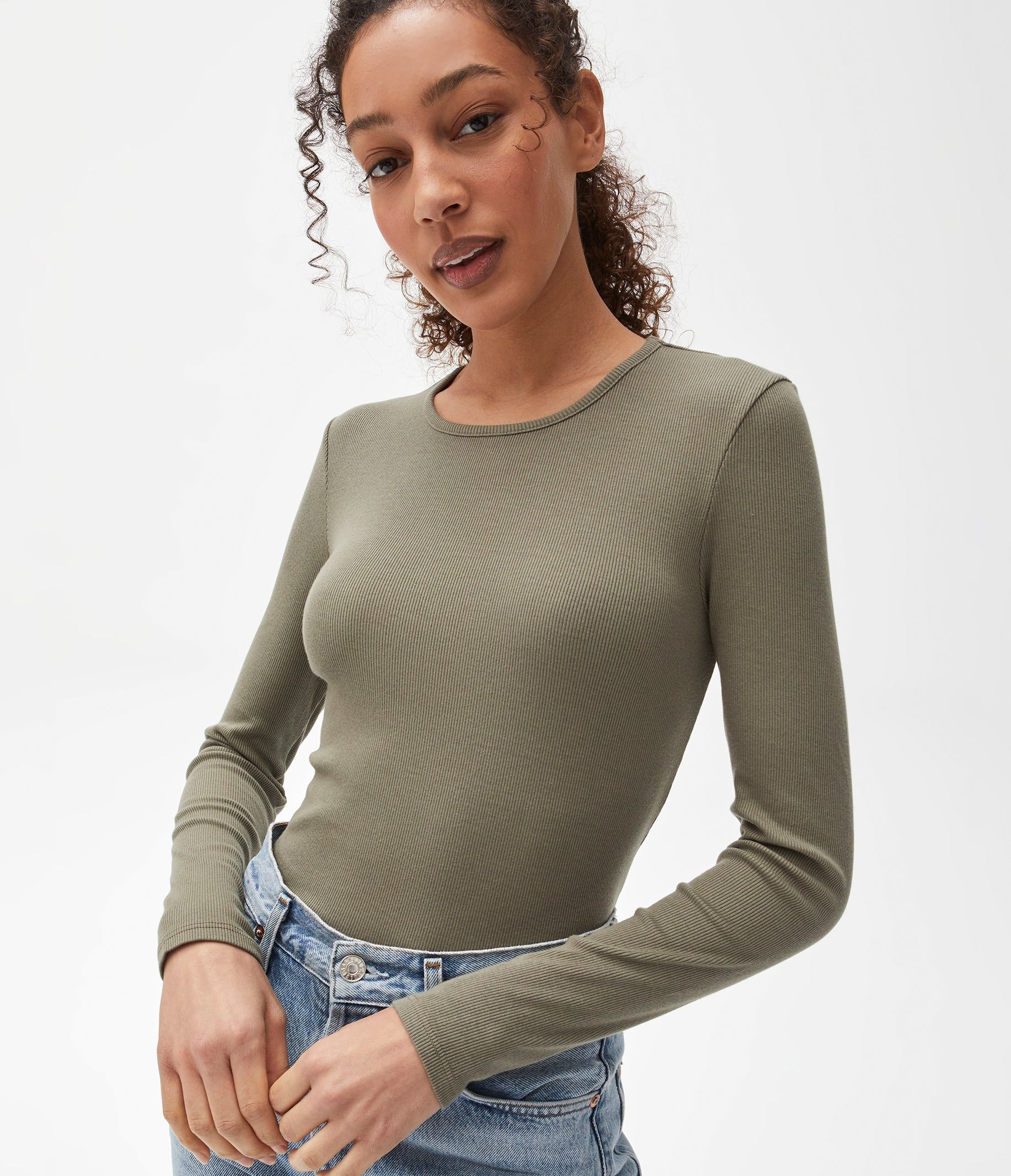 Rachel Ribbed Tee sold by Michael Stars product image thumbnail 13