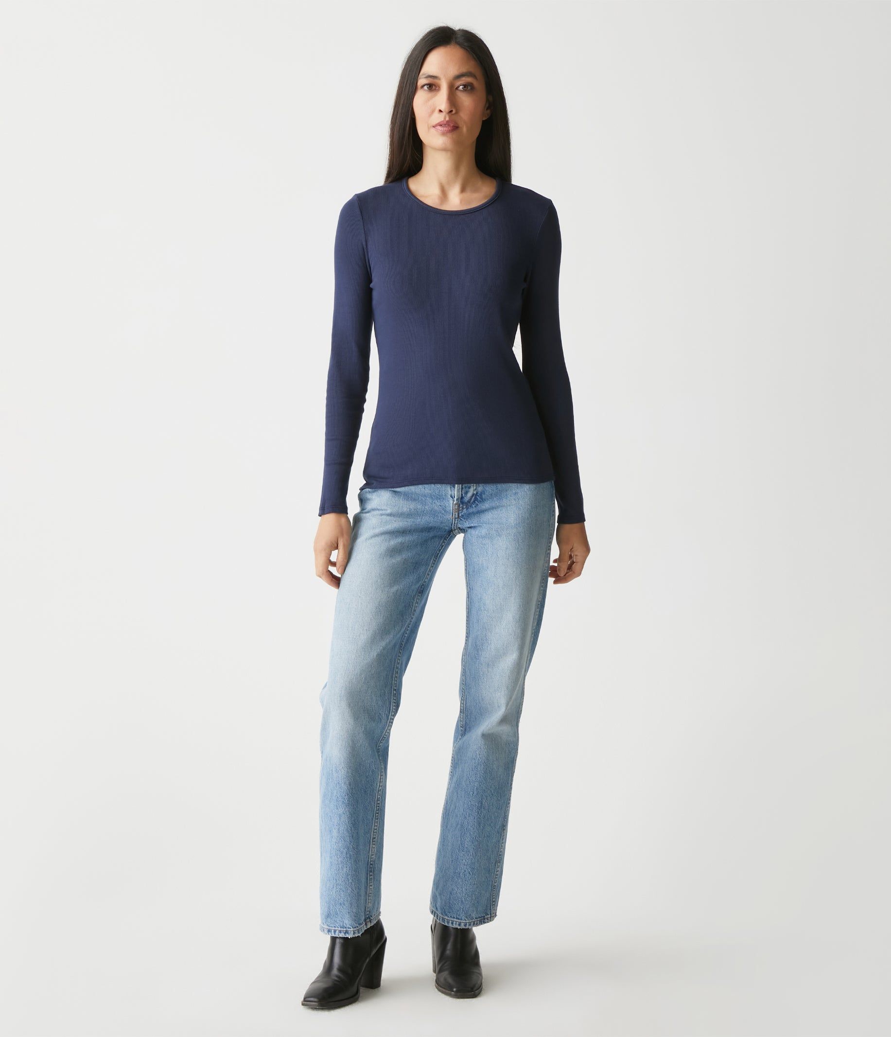 Rachel Ribbed Tee sold by Michael Stars product image thumbnail 20