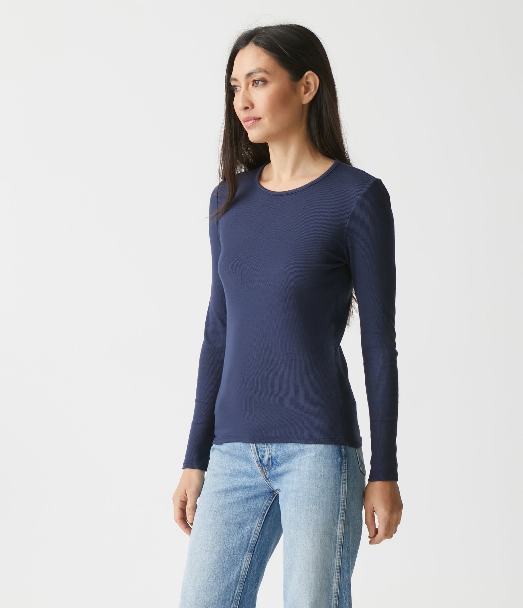 Rachel Ribbed Tee sold by Michael Stars product image thumbnail 21