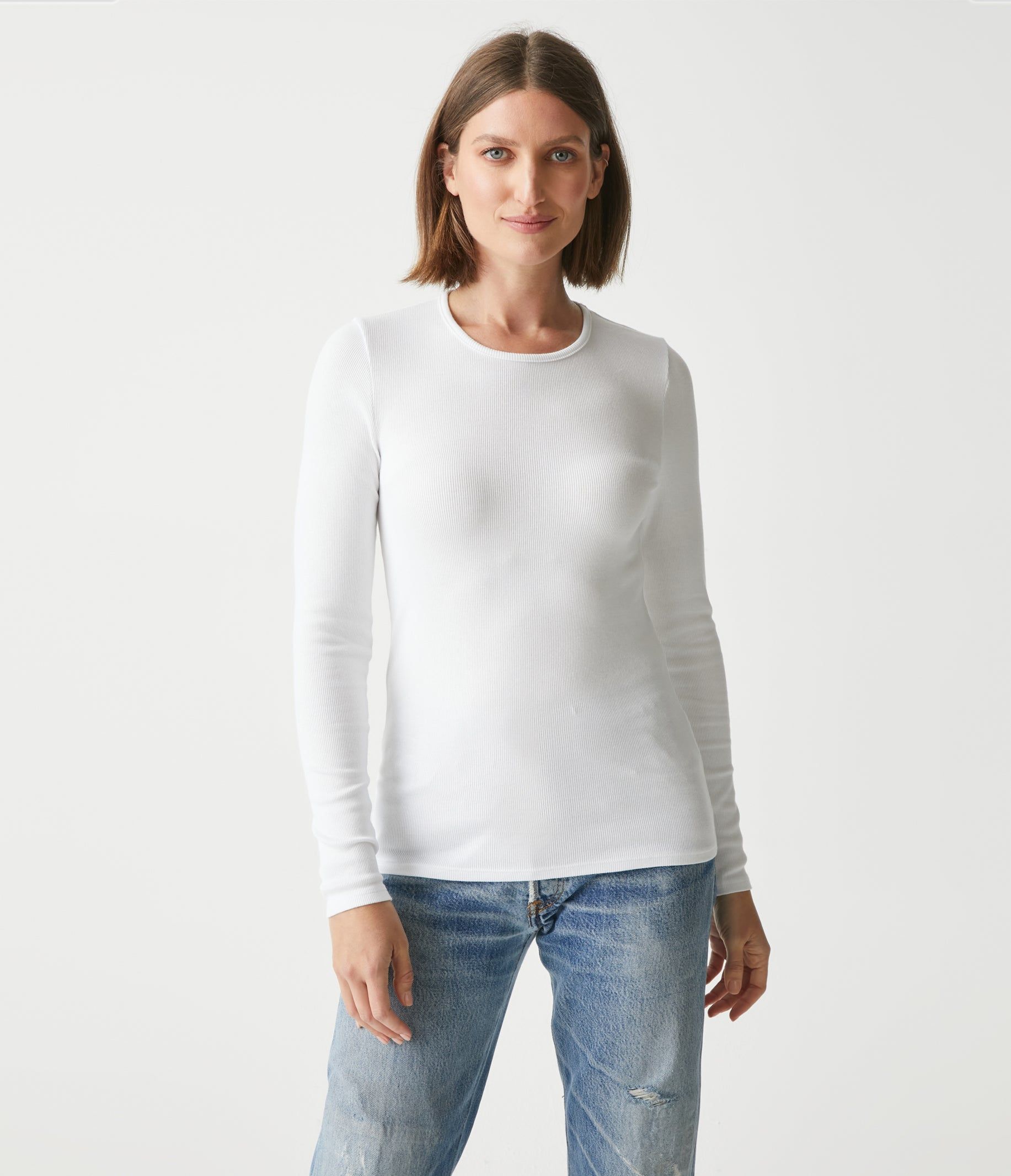 Rachel Ribbed Tee sold by Michael Stars product image thumbnail 9