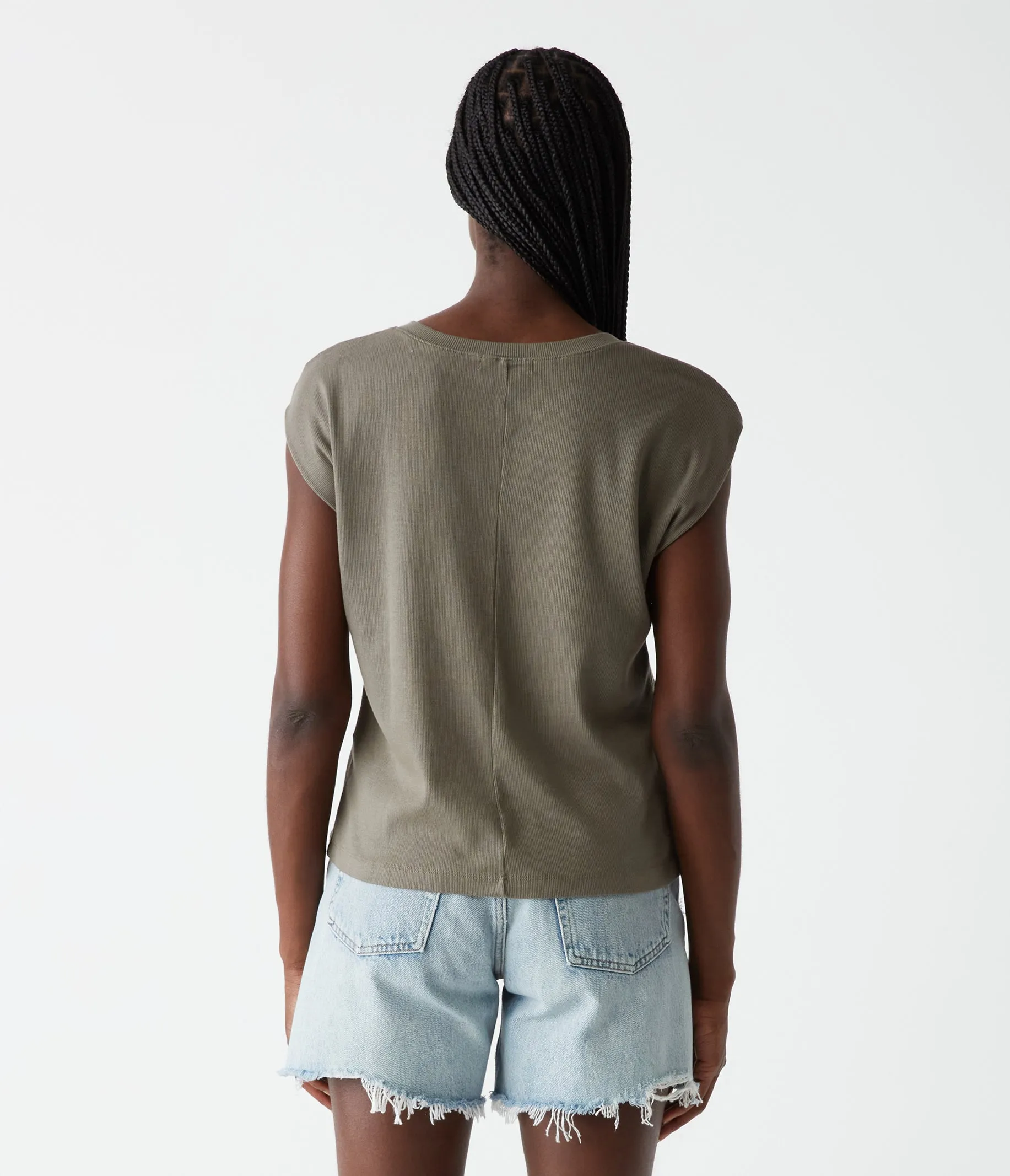 Tati Power Shoulder Top sold by Michael Stars product image thumbnail 4