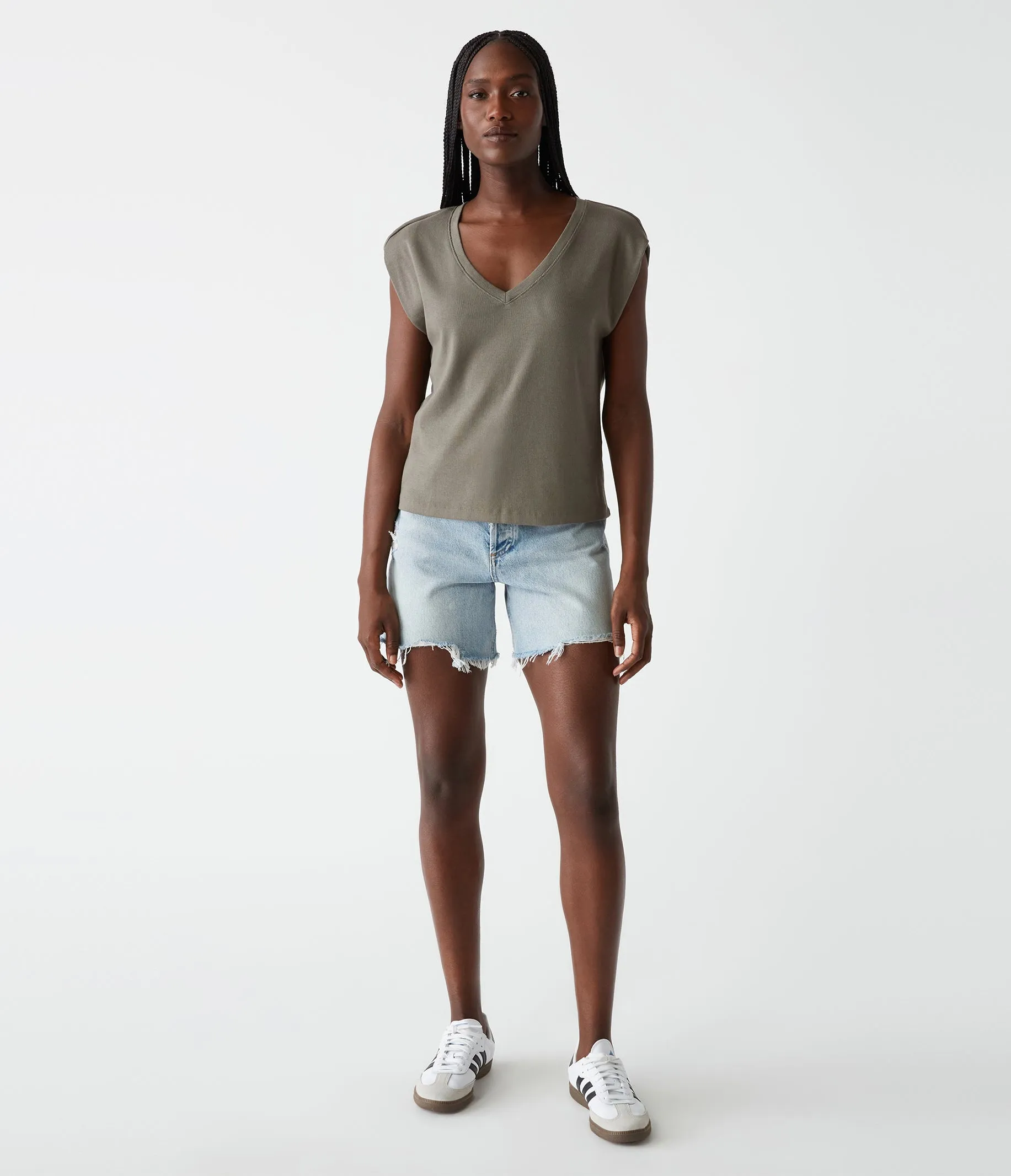 Tati Power Shoulder Top sold by Michael Stars product image thumbnail 2