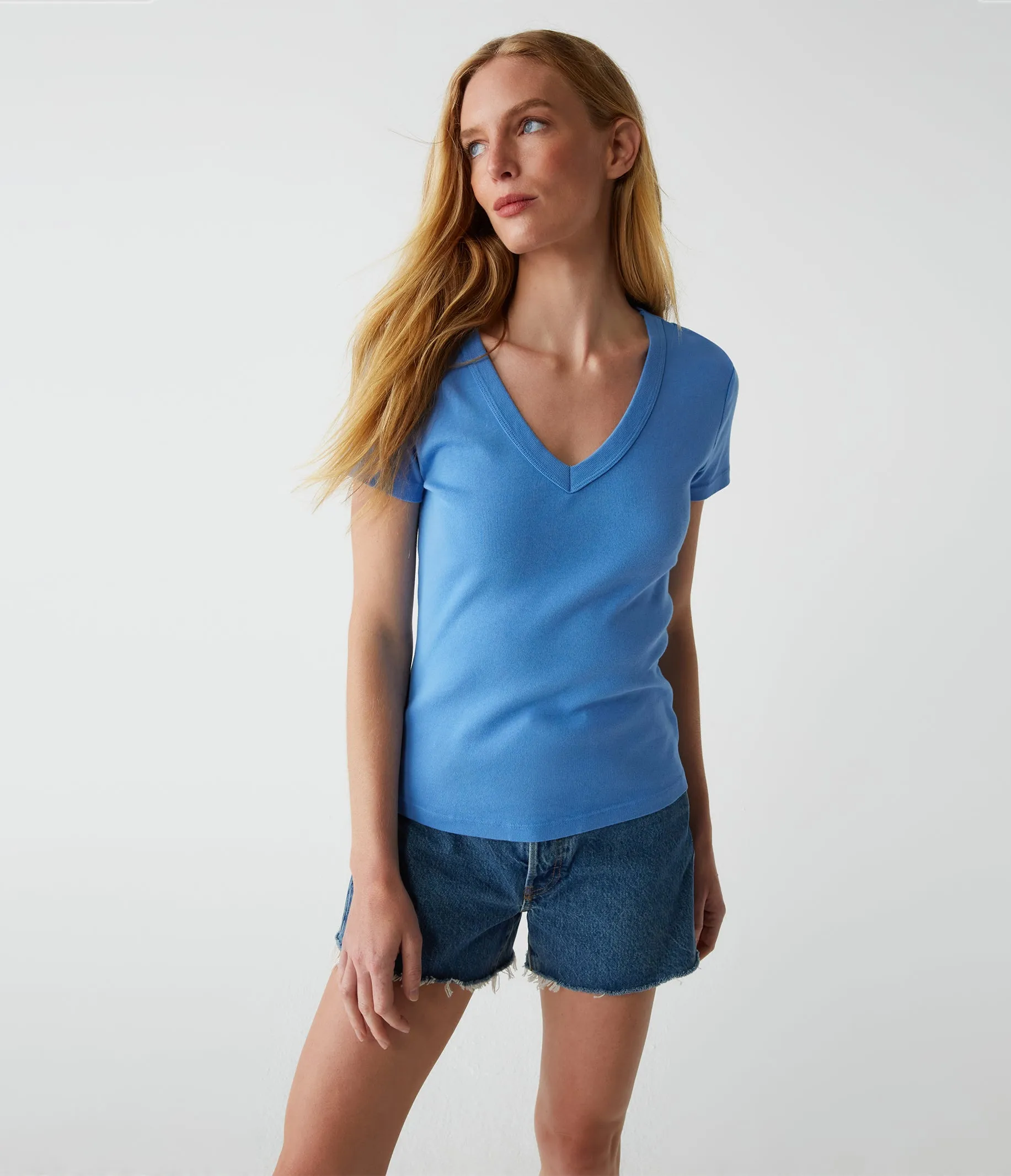 Nikki V-Neck Tee sold by Michael Stars product image thumbnail 5