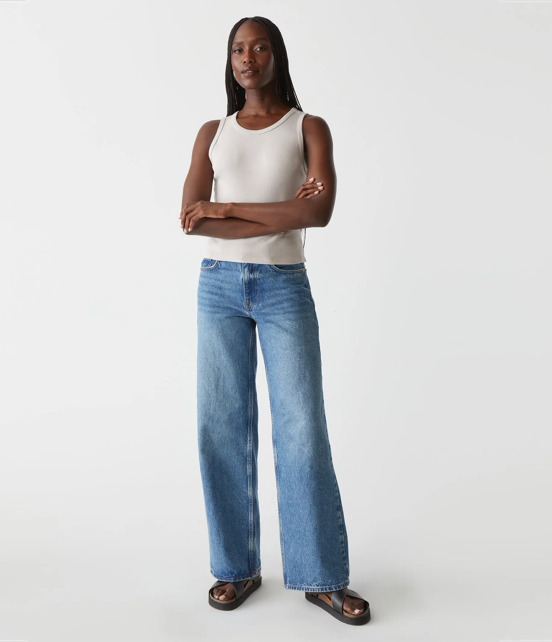 Kendall Cropped Tank sold by Michael Stars product image thumbnail 2