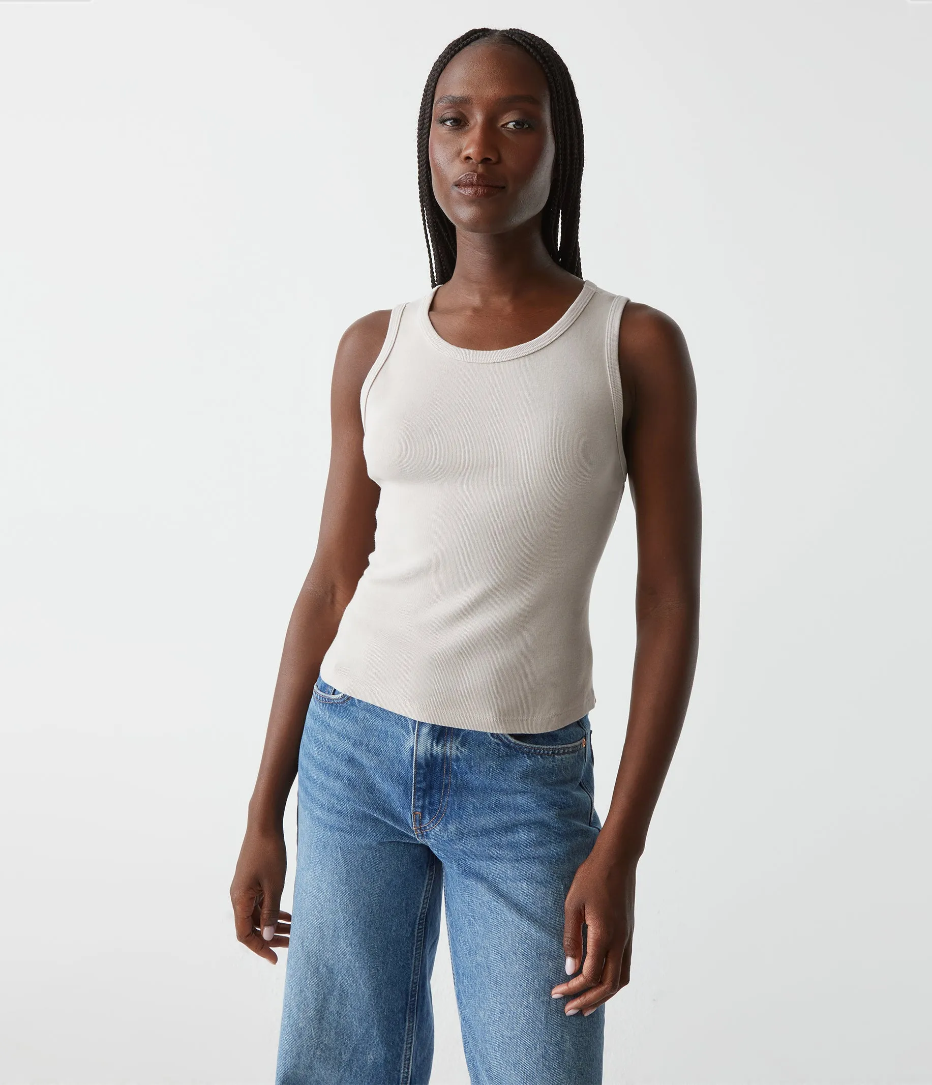 Kendall Cropped Tank sold by Michael Stars