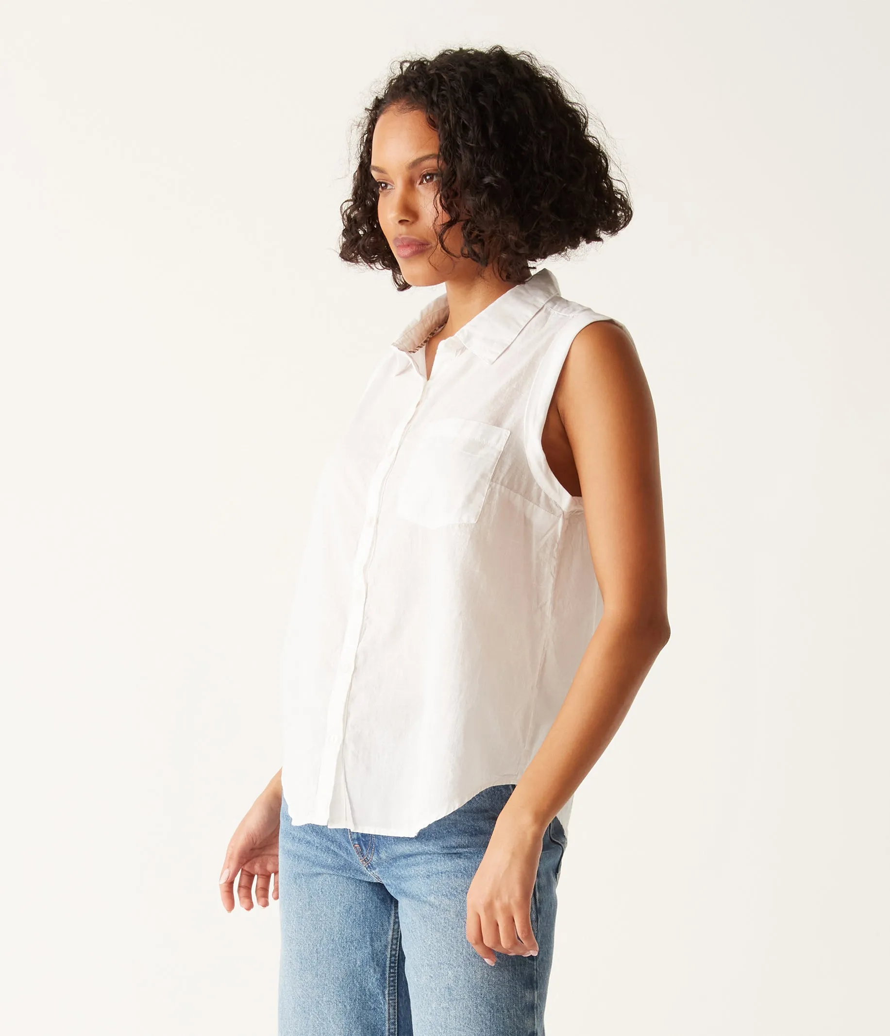 Monique Button Down Tank sold by Michael Stars product image thumbnail 3