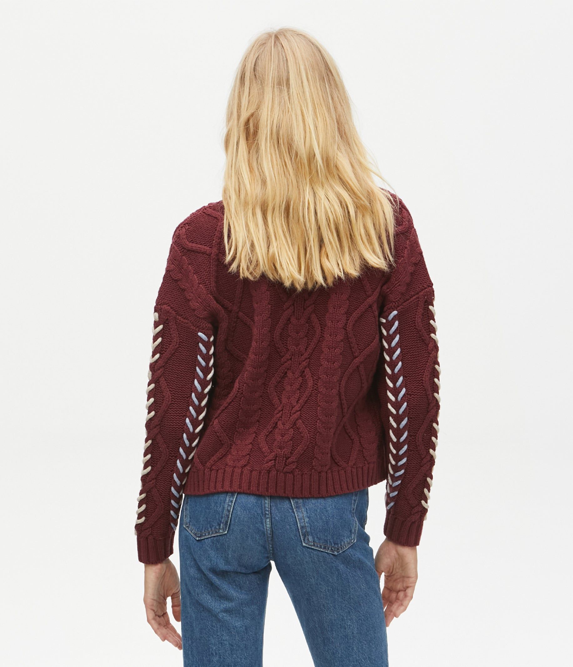 Hadley Cable Knit Cardigan sold by Michael Stars product image thumbnail 3