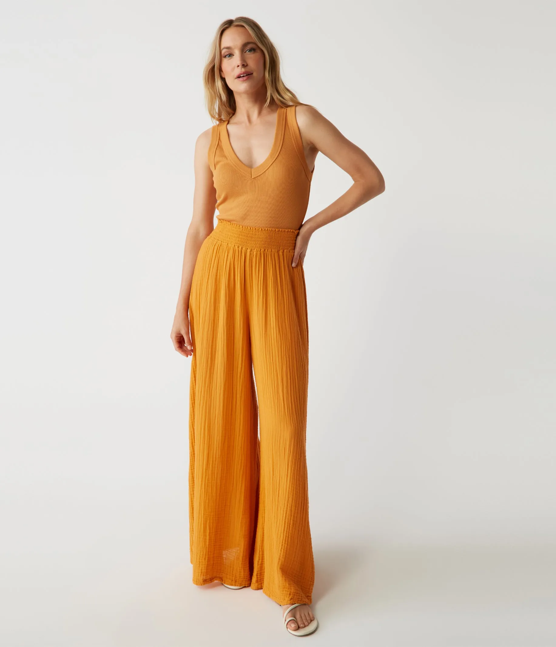 Blanche Ribbed Tank sold by Michael Stars product image thumbnail 2