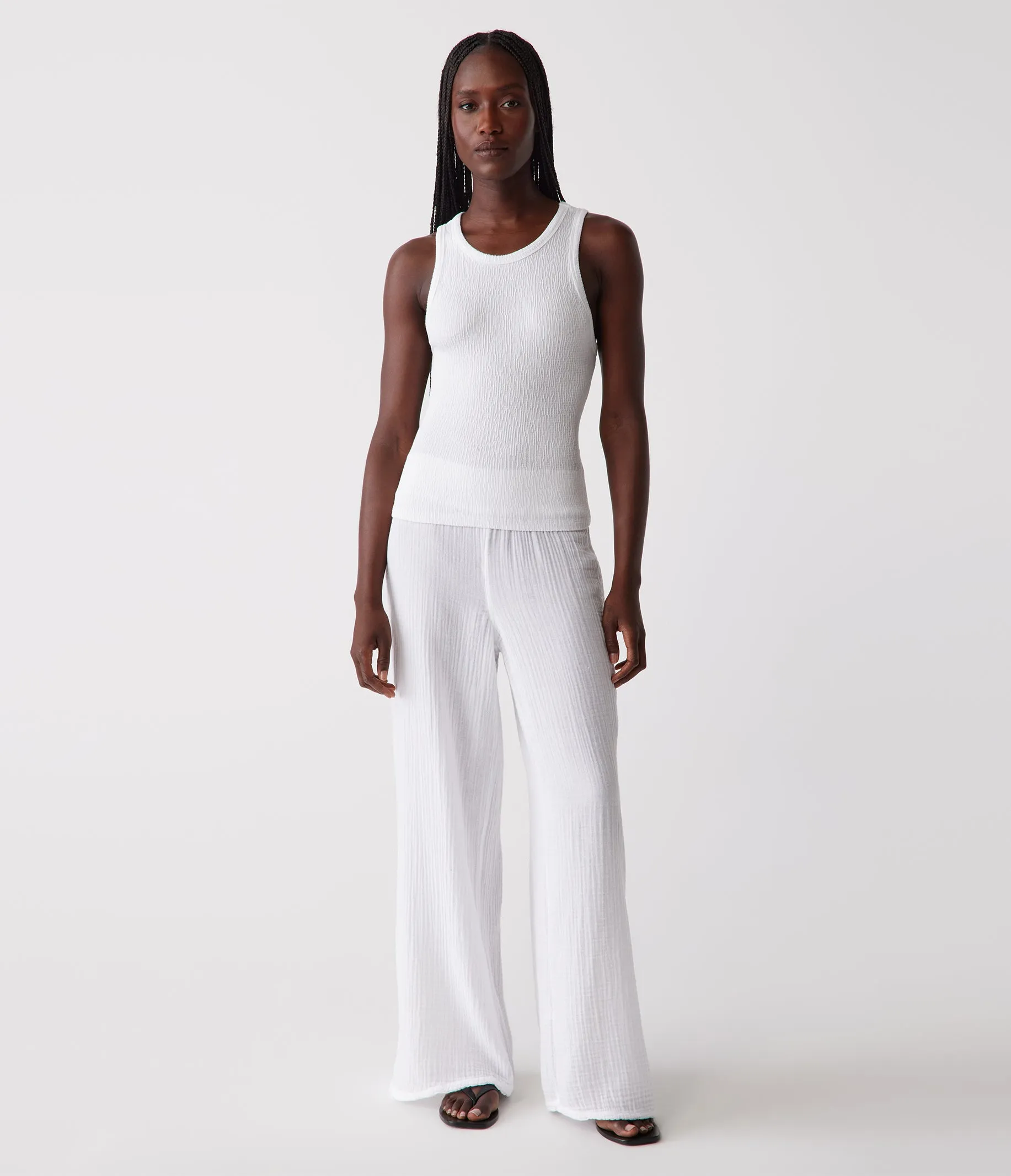 Kira Crinkle Tank sold by Michael Stars product image thumbnail 2