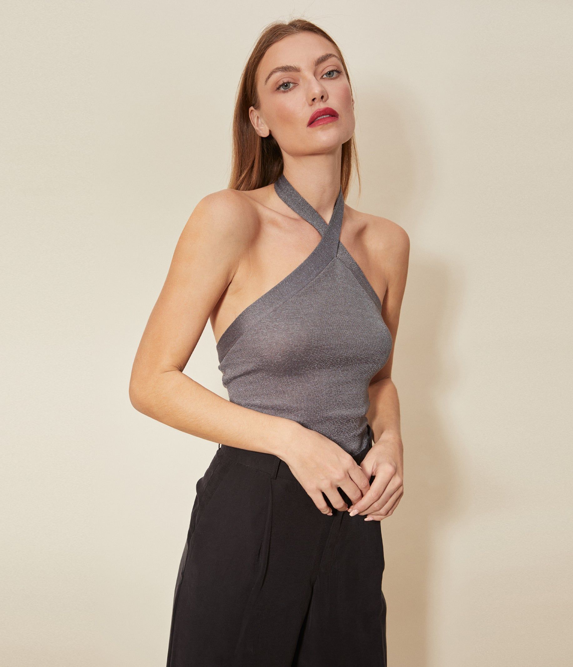 Daphne Shine Halter Top sold by Michael Stars