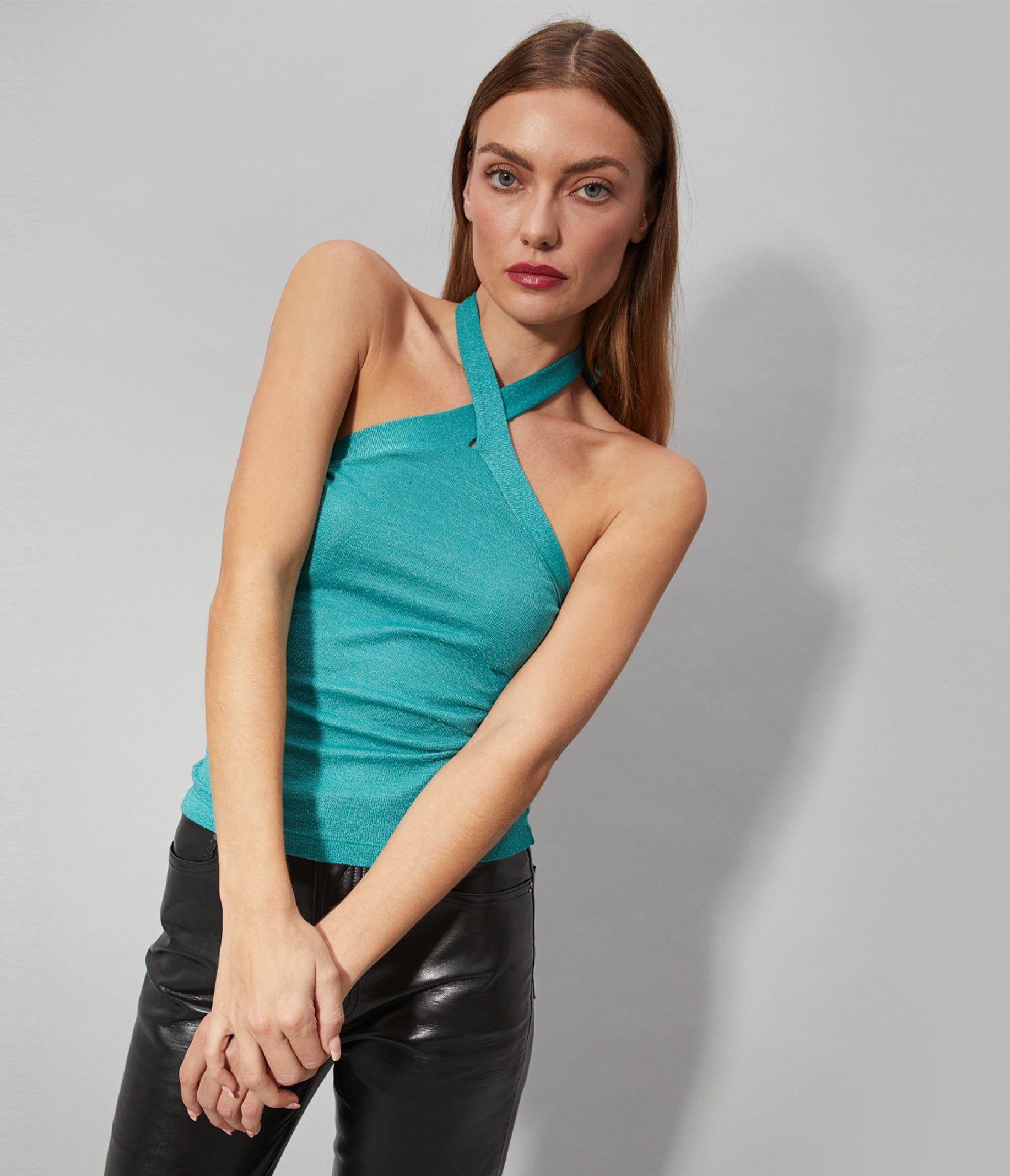 Daphne Shine Halter Top sold by Michael Stars product image thumbnail 5