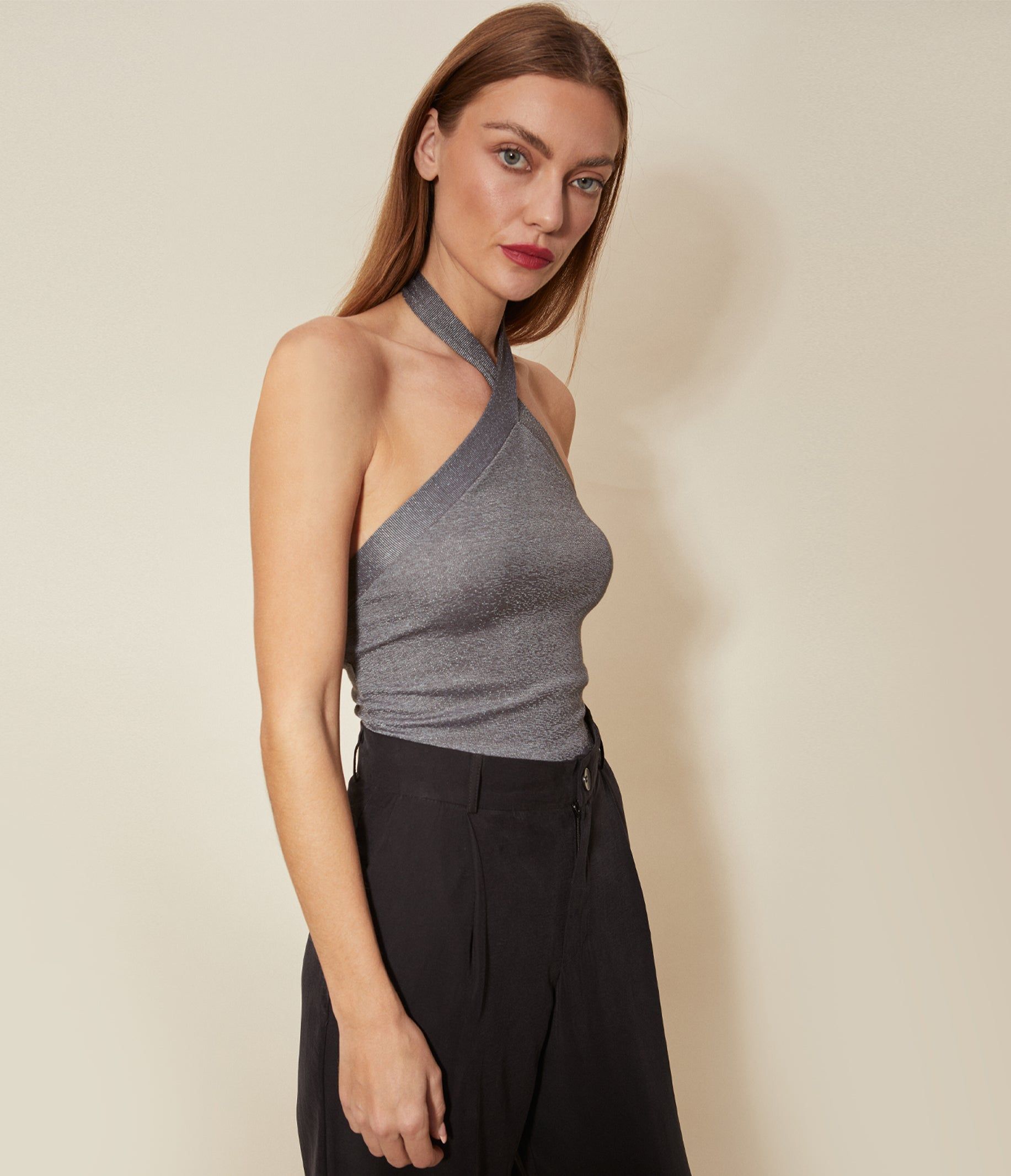 Daphne Shine Halter Top sold by Michael Stars product image thumbnail 3