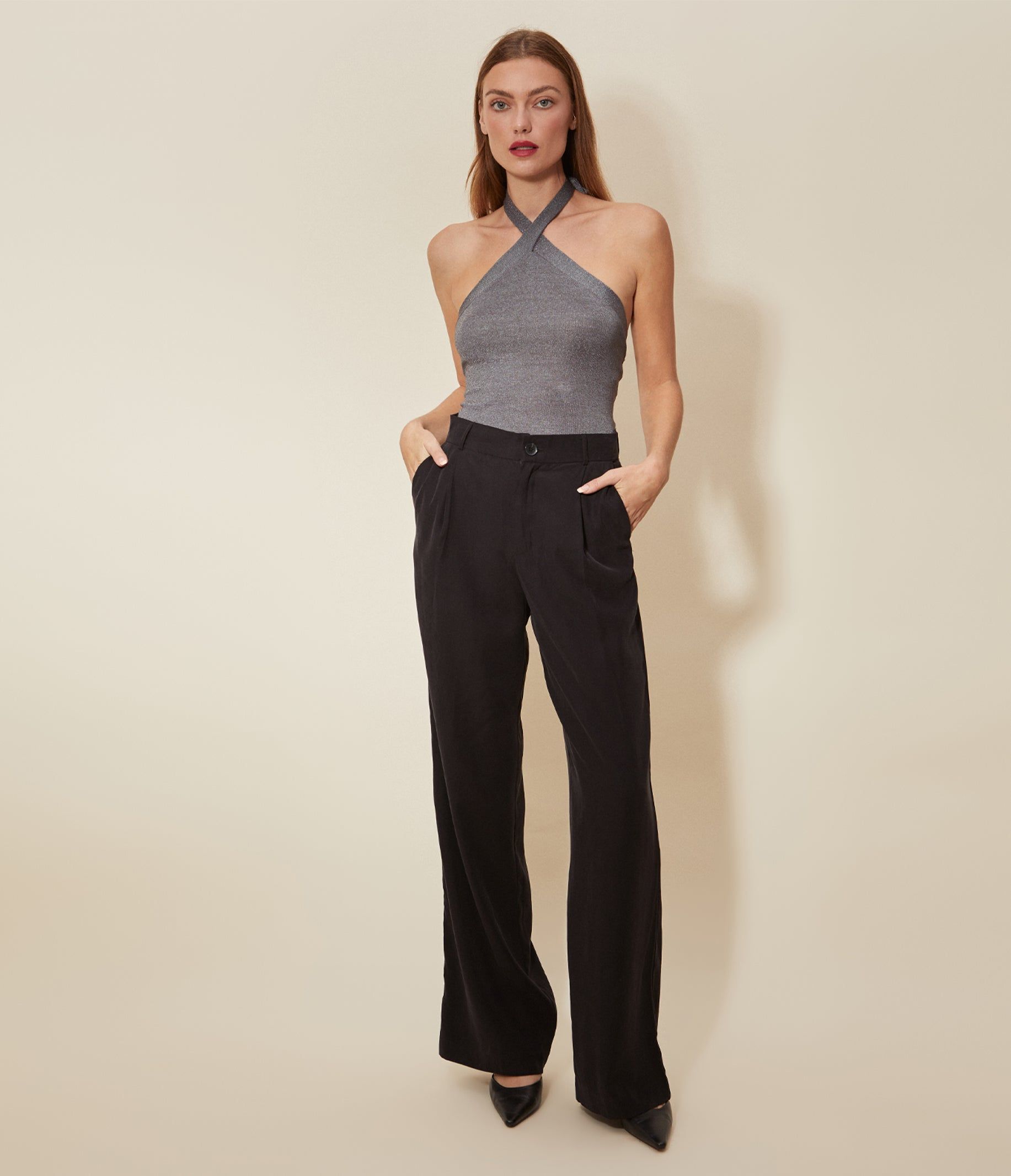 Daphne Shine Halter Top sold by Michael Stars product image thumbnail 2