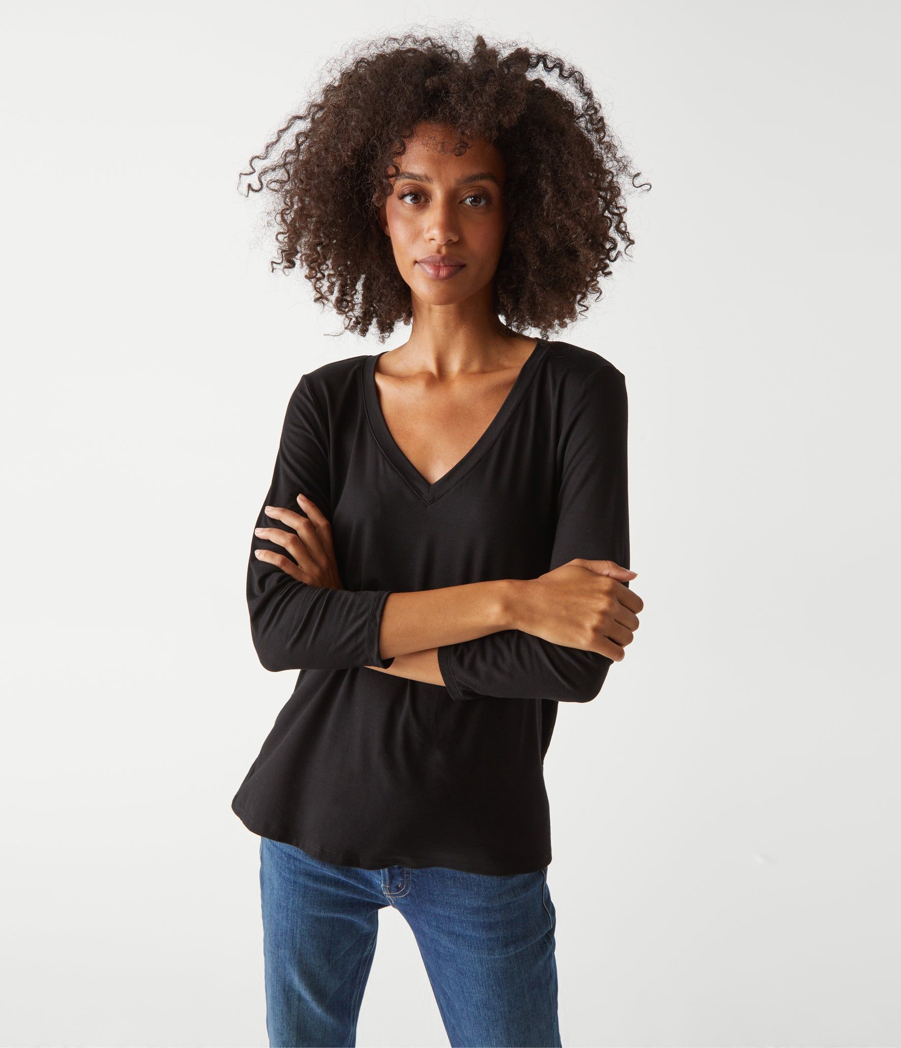 Sue V-Neck Tee sold by Michael Stars product image thumbnail 5