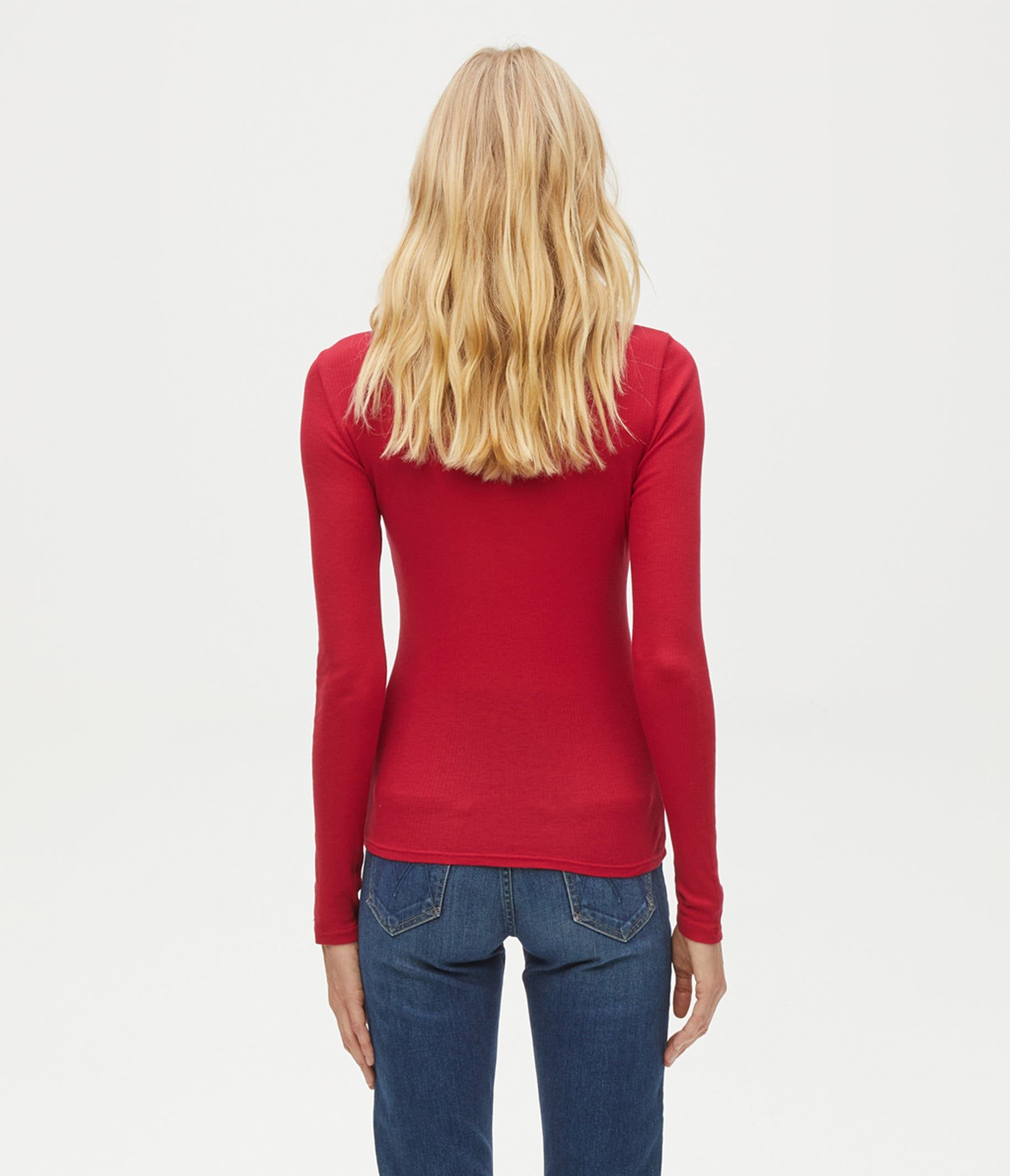 Alanis Ribbed Turtleneck Tee sold by Michael Stars product image thumbnail 12