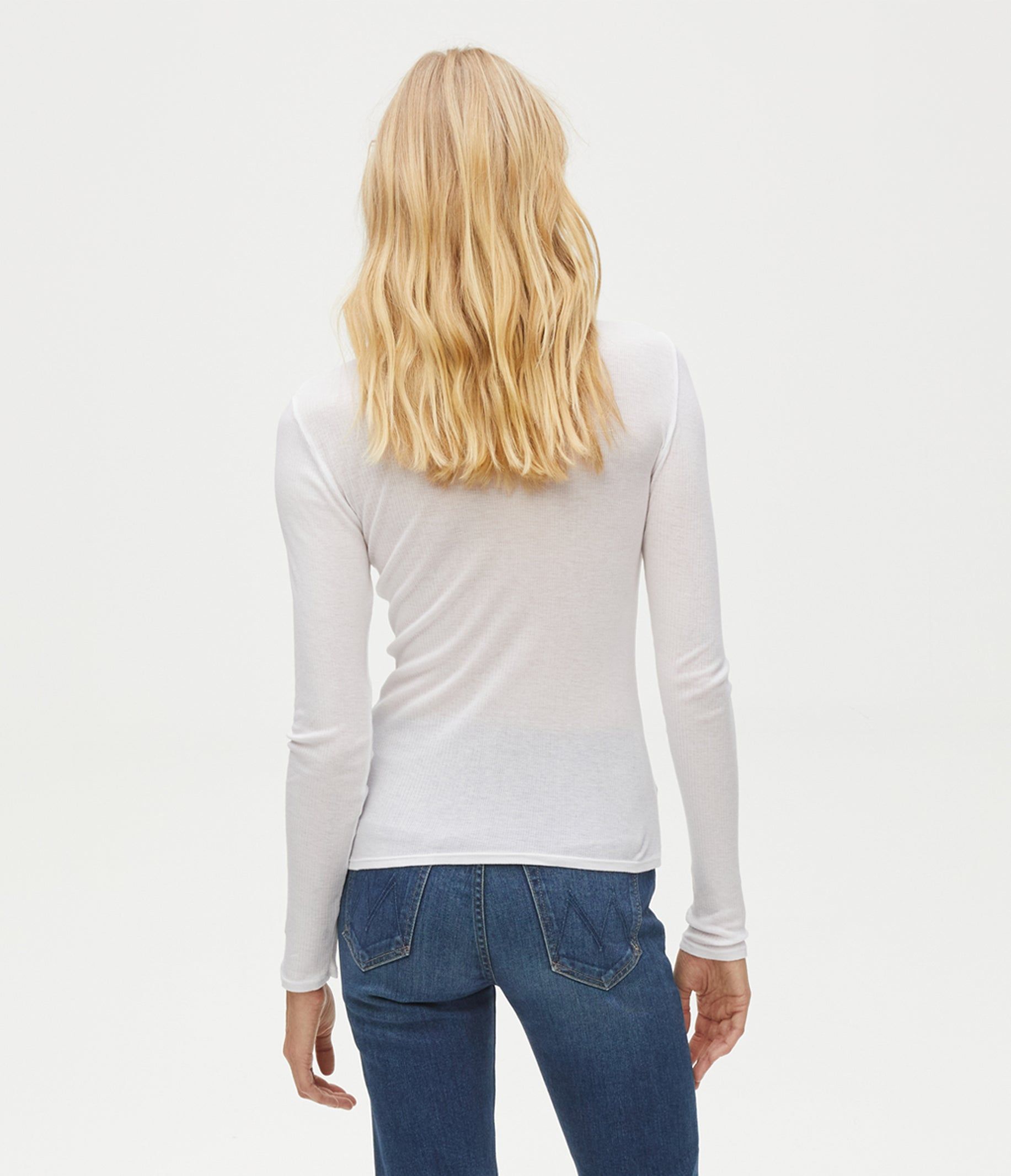 Alanis Ribbed Turtleneck Tee sold by Michael Stars product image thumbnail 4