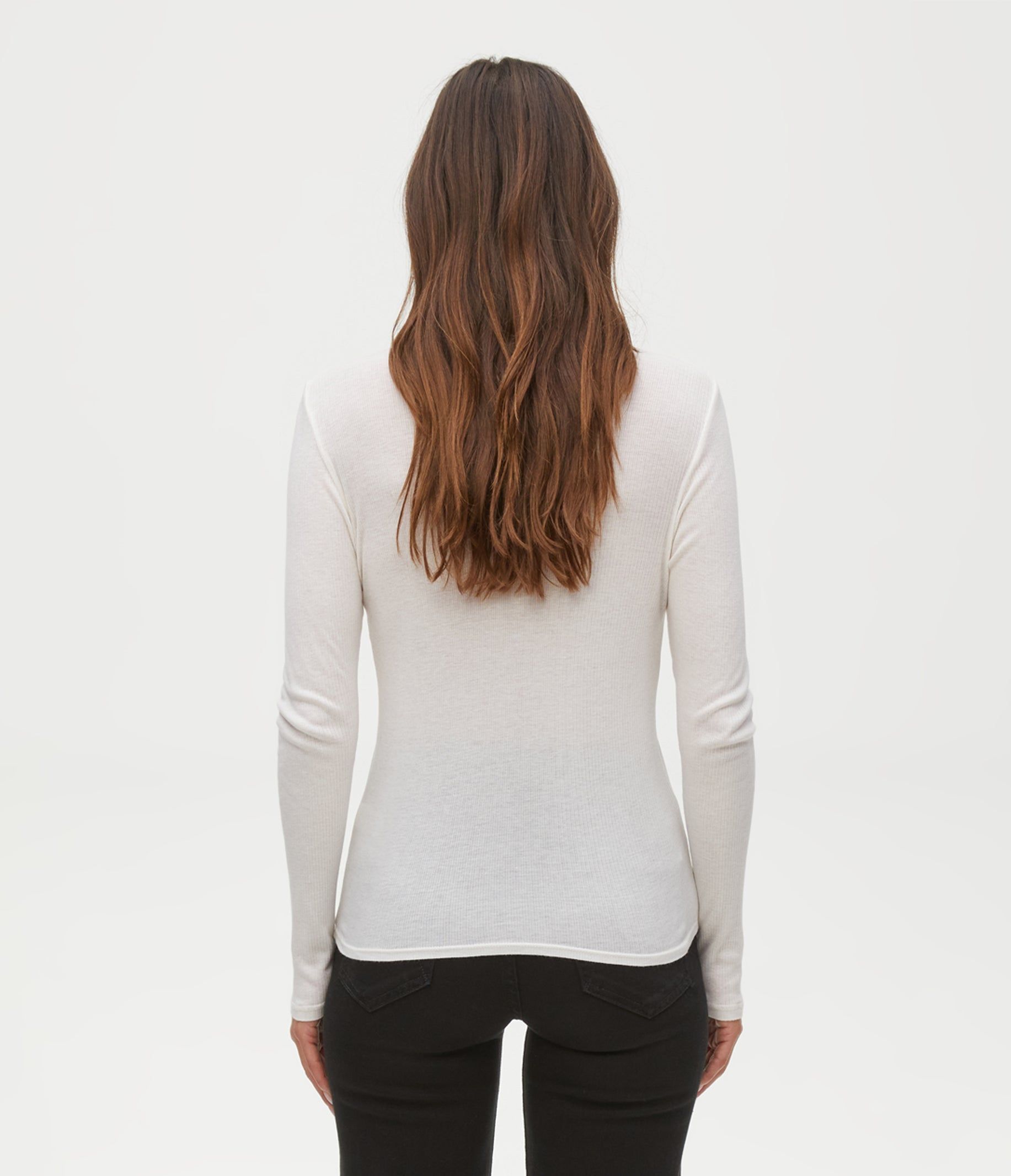 Alanis Ribbed Turtleneck Tee sold by Michael Stars product image thumbnail 8