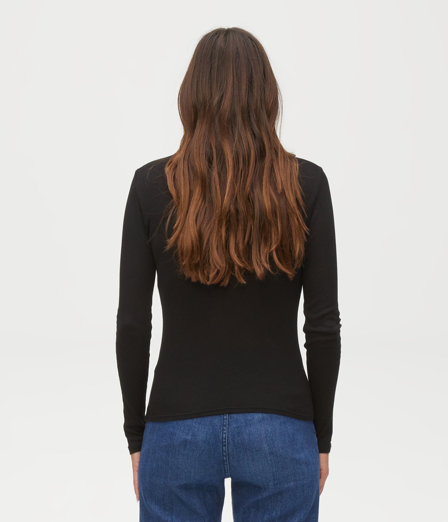 Alanis Ribbed Turtleneck Tee sold by Michael Stars product image thumbnail 28