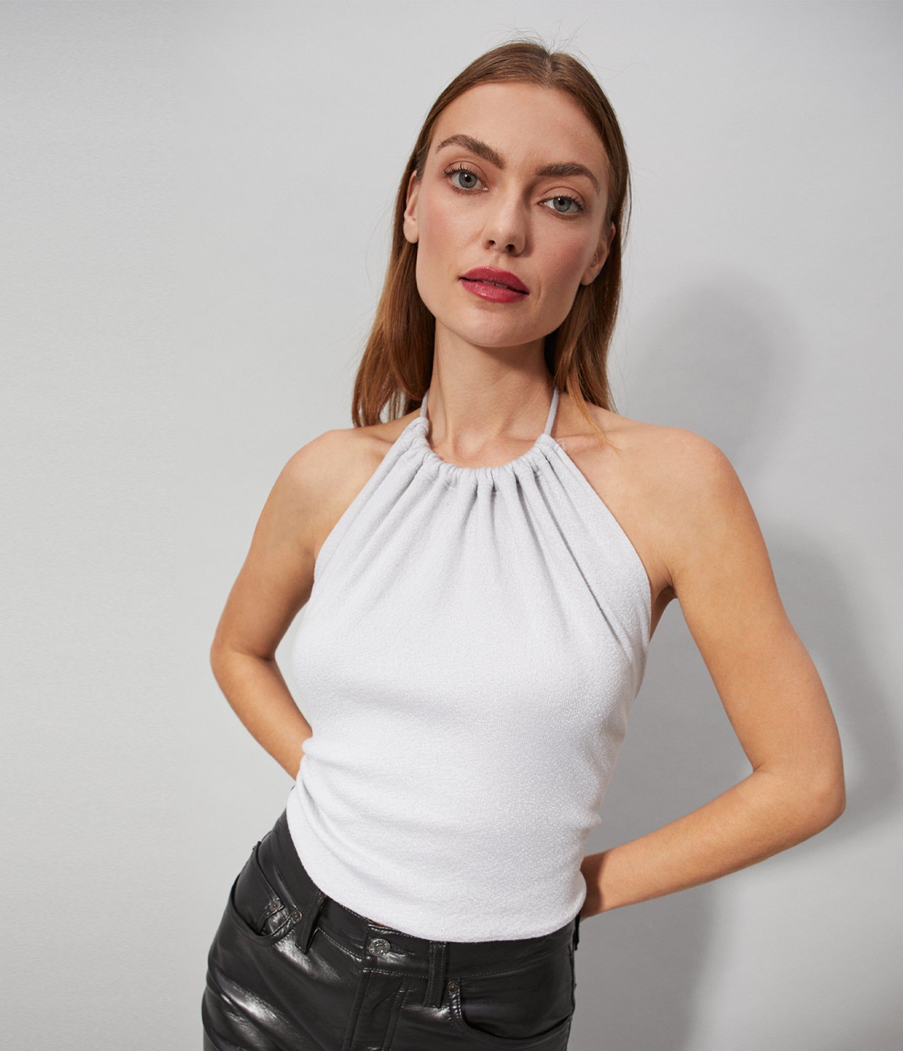 Candace Shine Halter Tank sold by Michael Stars