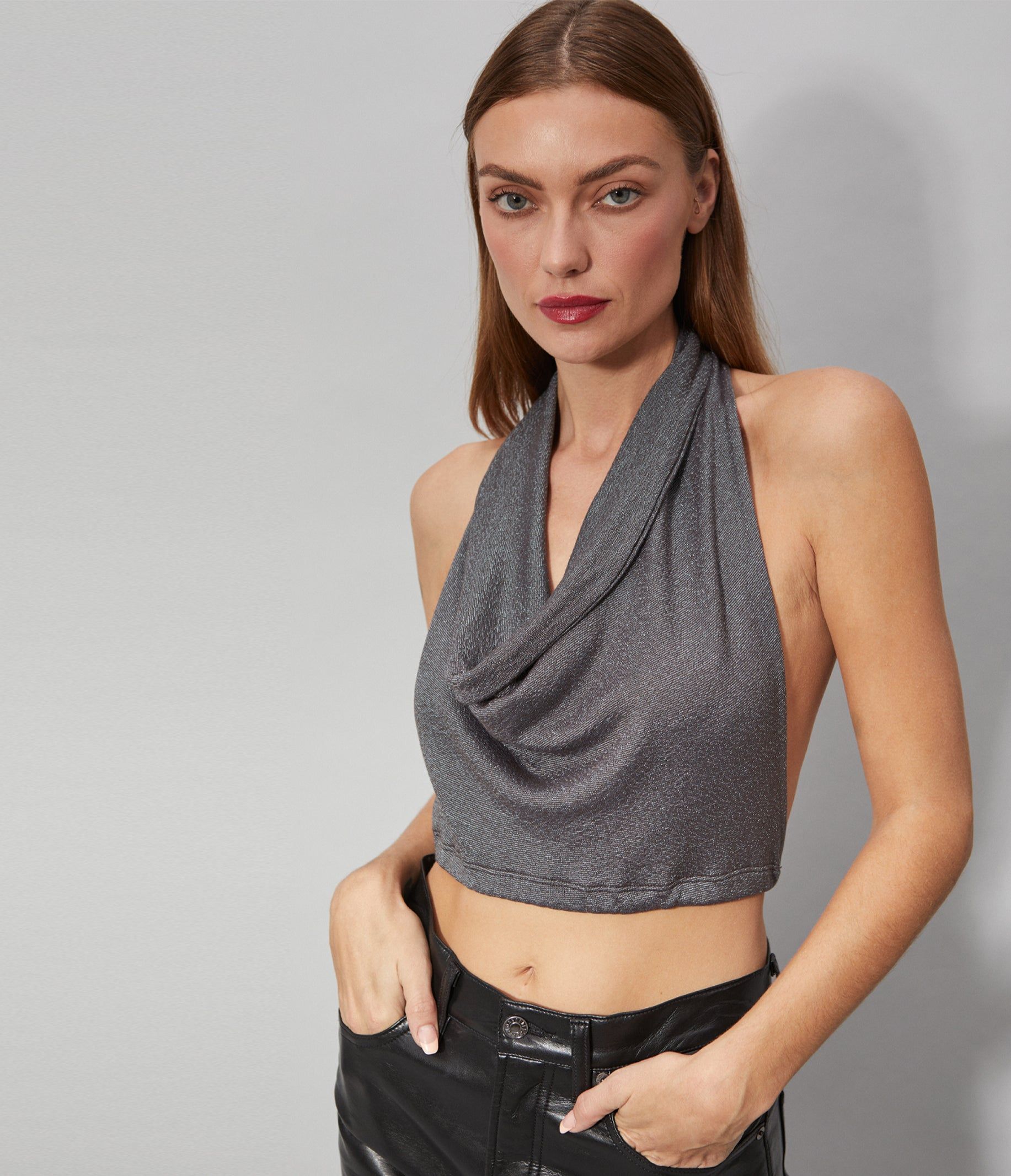 Candace Shine Halter Tank sold by Michael Stars product image thumbnail 23