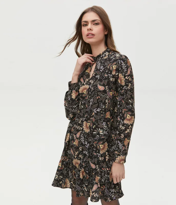 Kita Paisley Dress with Keyhole made by Michael Stars