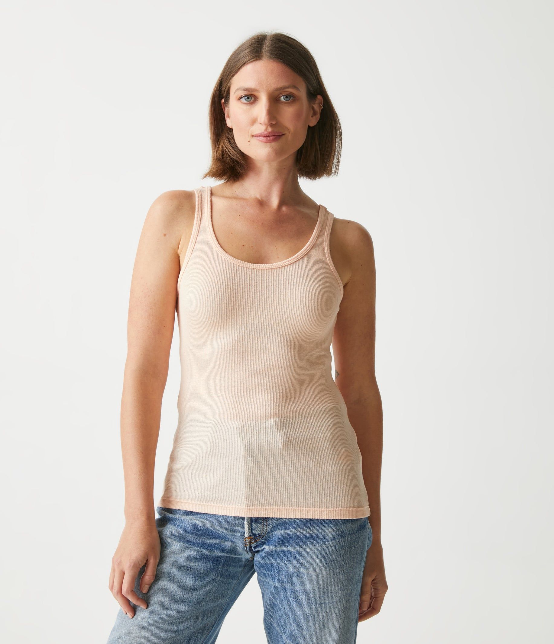 Ezra Shine Tank sold by Michael Stars