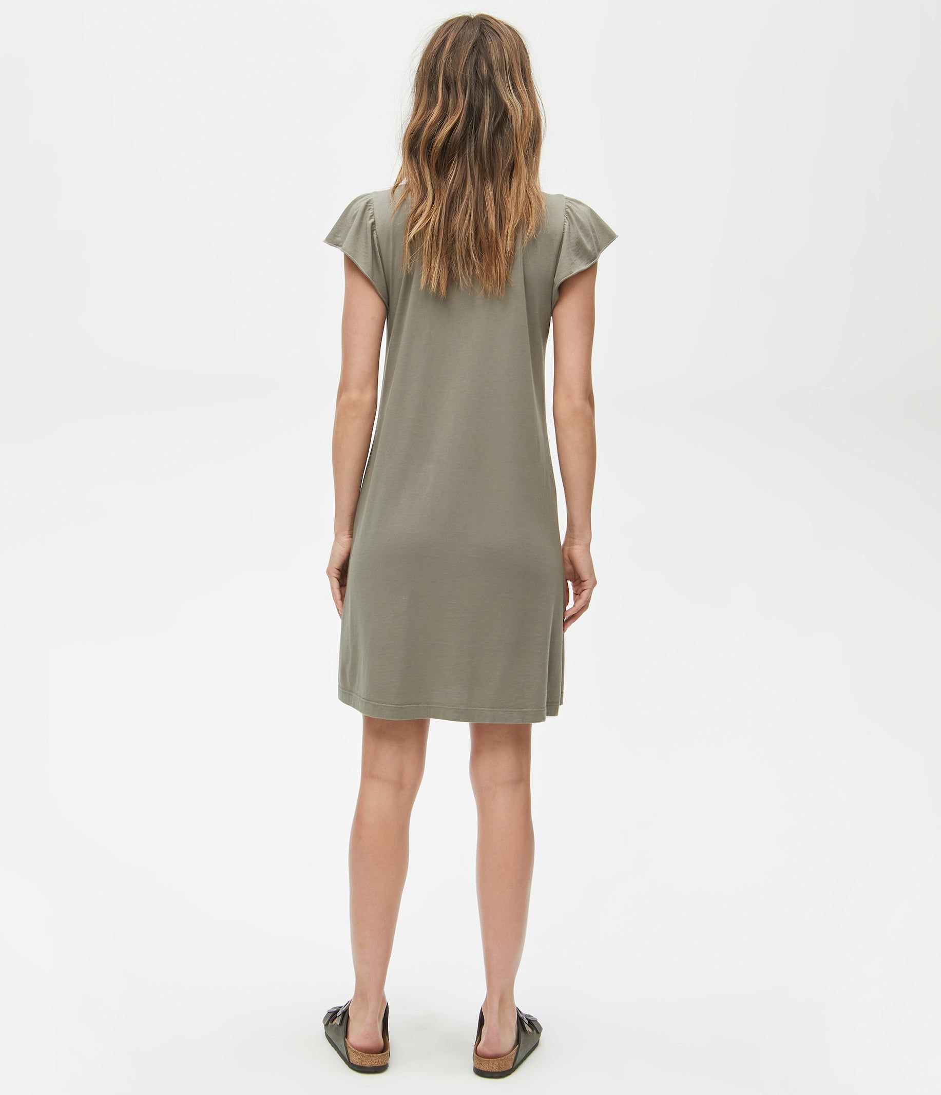 Dena Shirt Dress with Flutter Sleeves sold by Michael Stars product image thumbnail 22