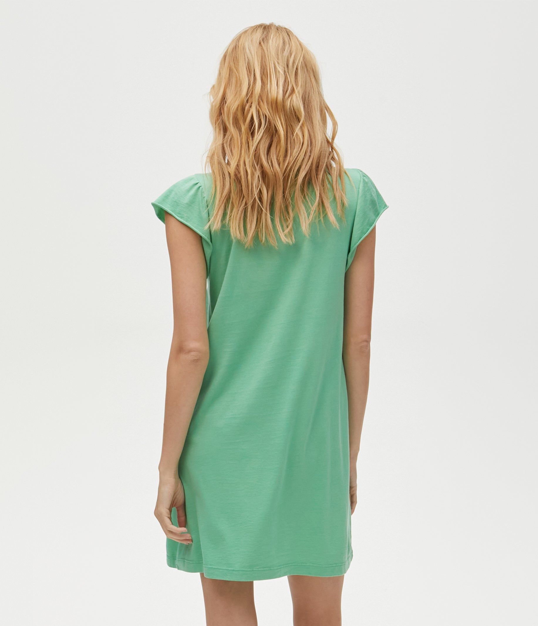 Dena Shirt Dress with Flutter Sleeves sold by Michael Stars product image thumbnail 16