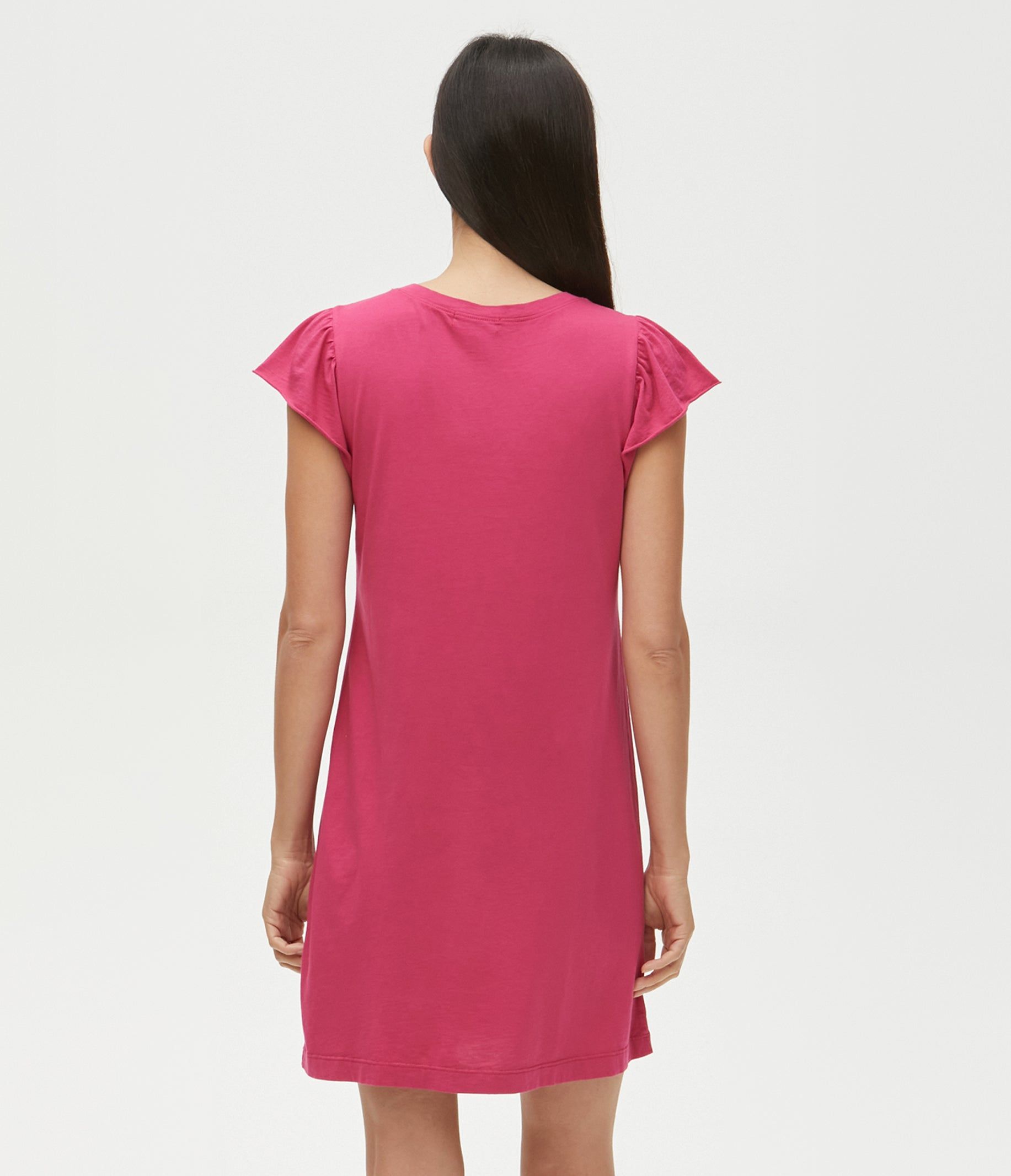 Dena Shirt Dress with Flutter Sleeves sold by Michael Stars product image thumbnail 8