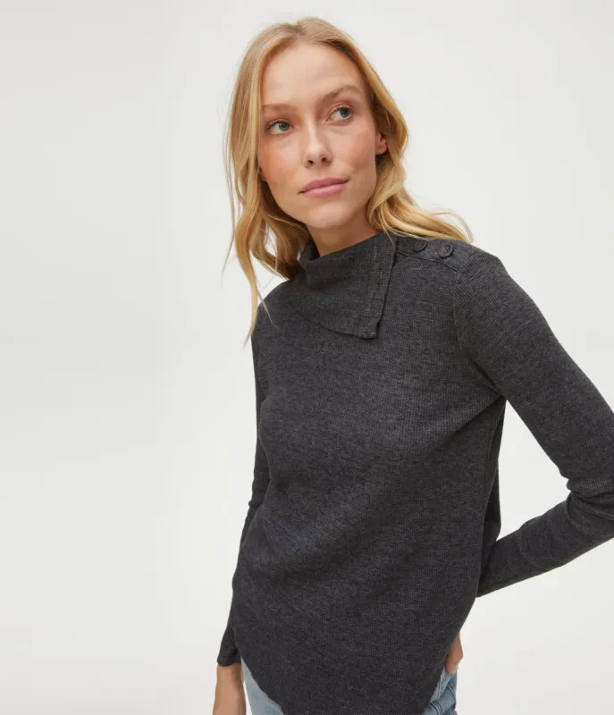 Bibi Thermal Turtleneck Tee sold by Michael Stars