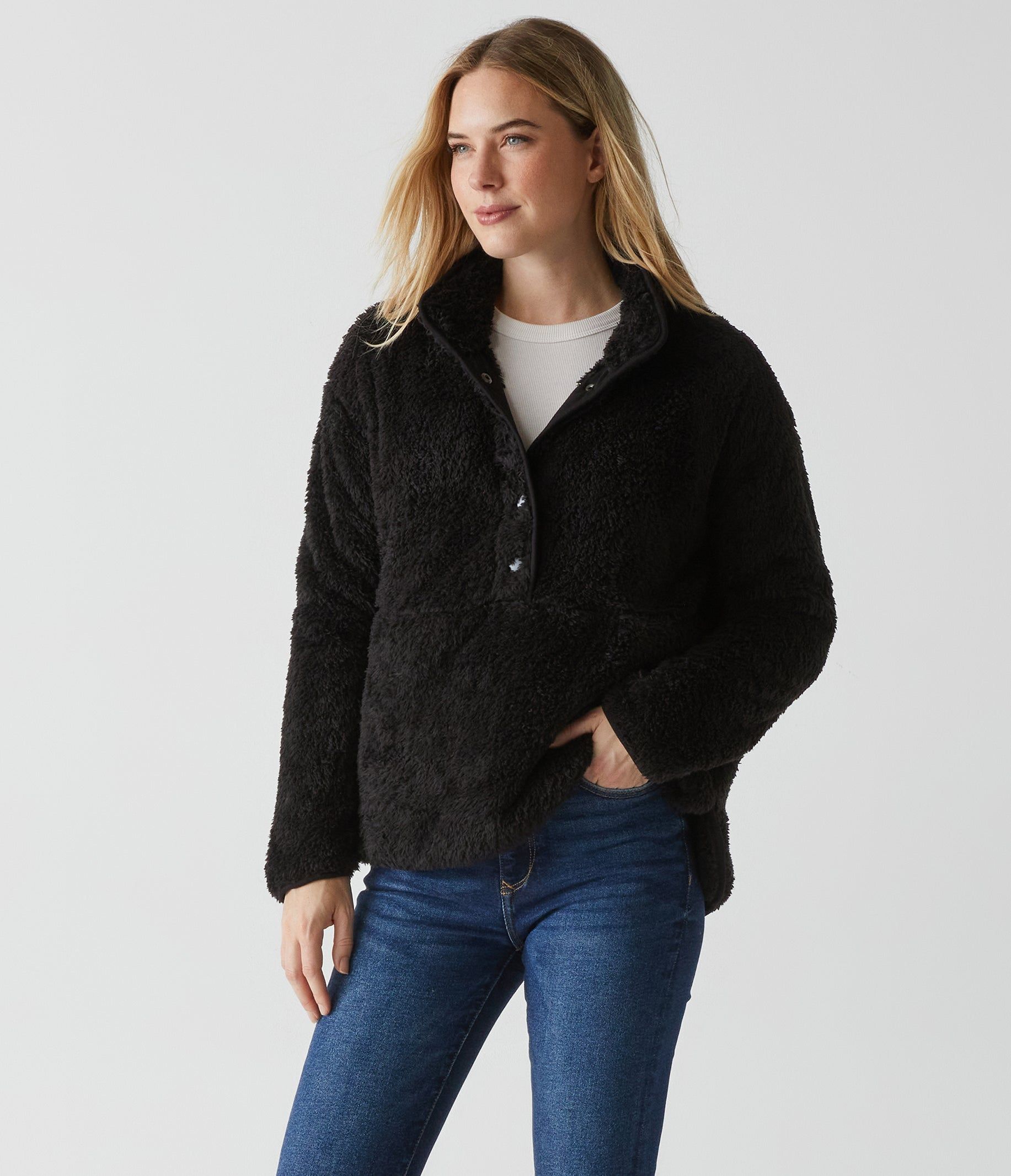 Cory Sherpa Pullover sold by Michael Stars product image thumbnail 3