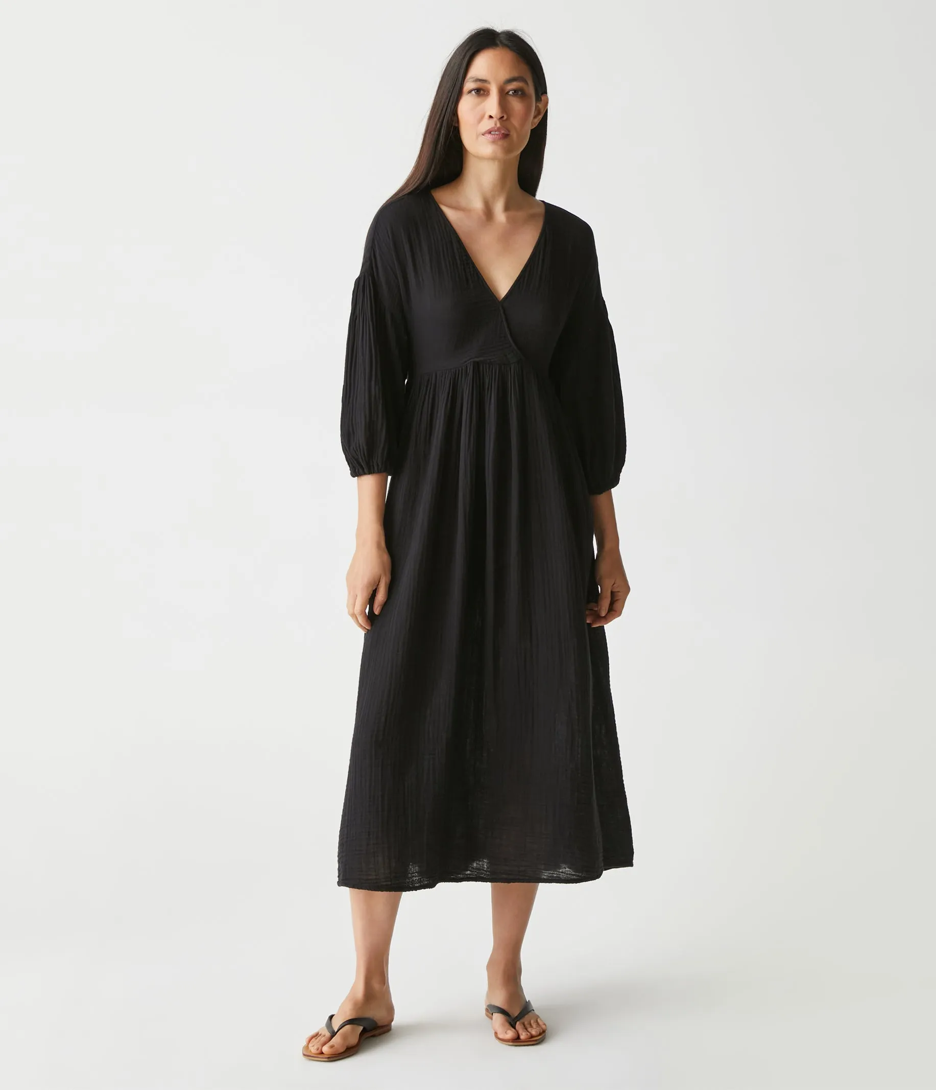 Isabella Gauze Midi Dress sold by Michael Stars product image thumbnail 3