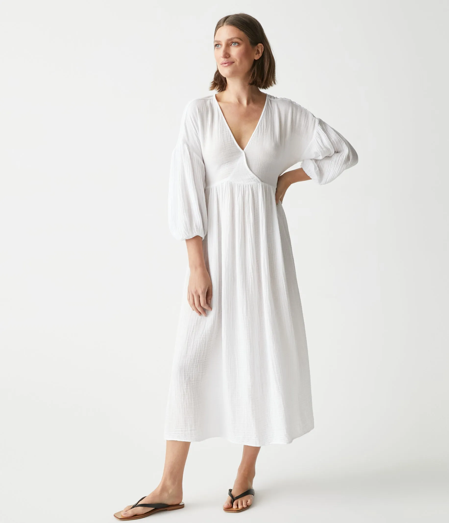 Isabella Gauze Midi Dress sold by Michael Stars product image thumbnail 5